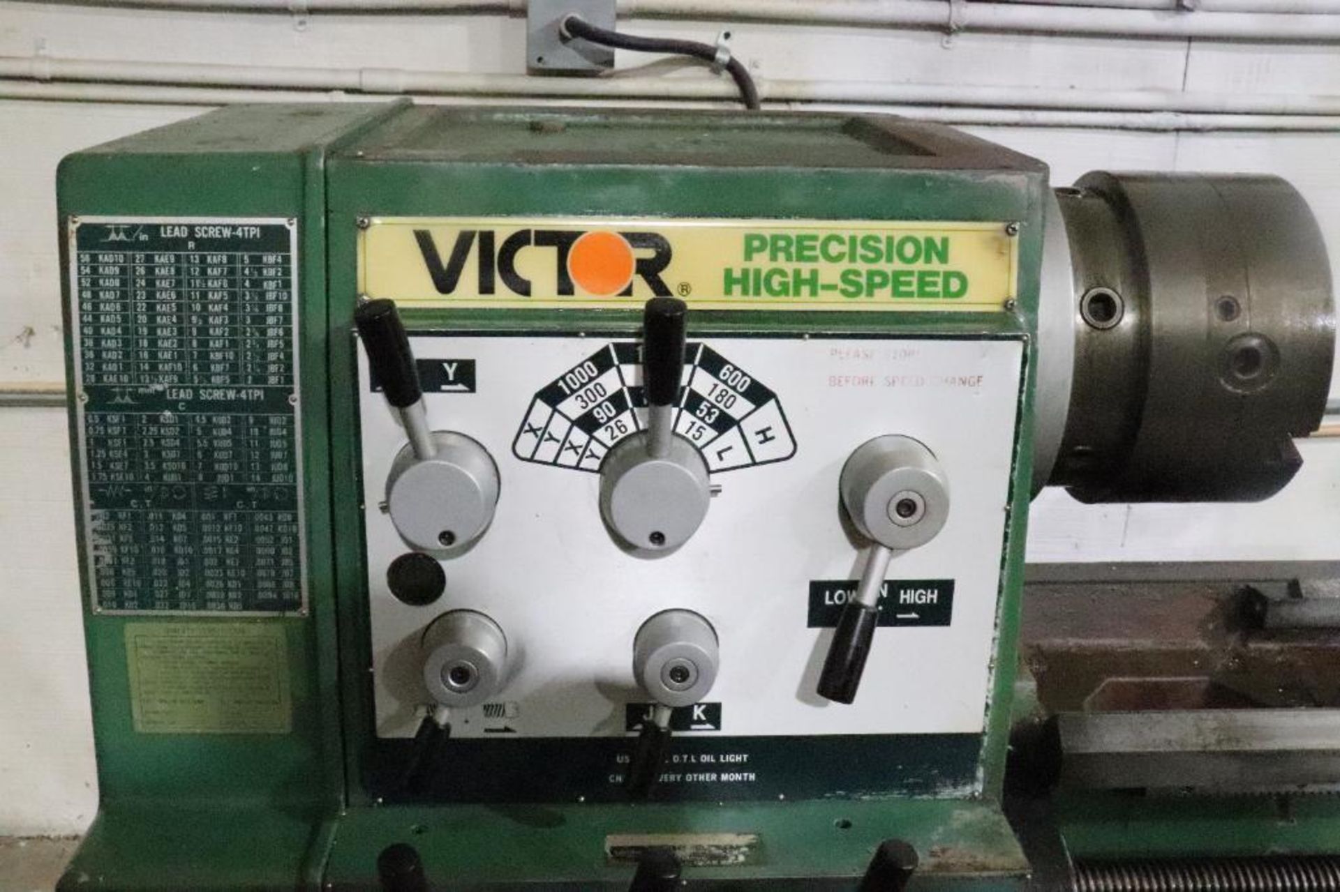 Victor S2060E precision high speed lathe - Image 3 of 17