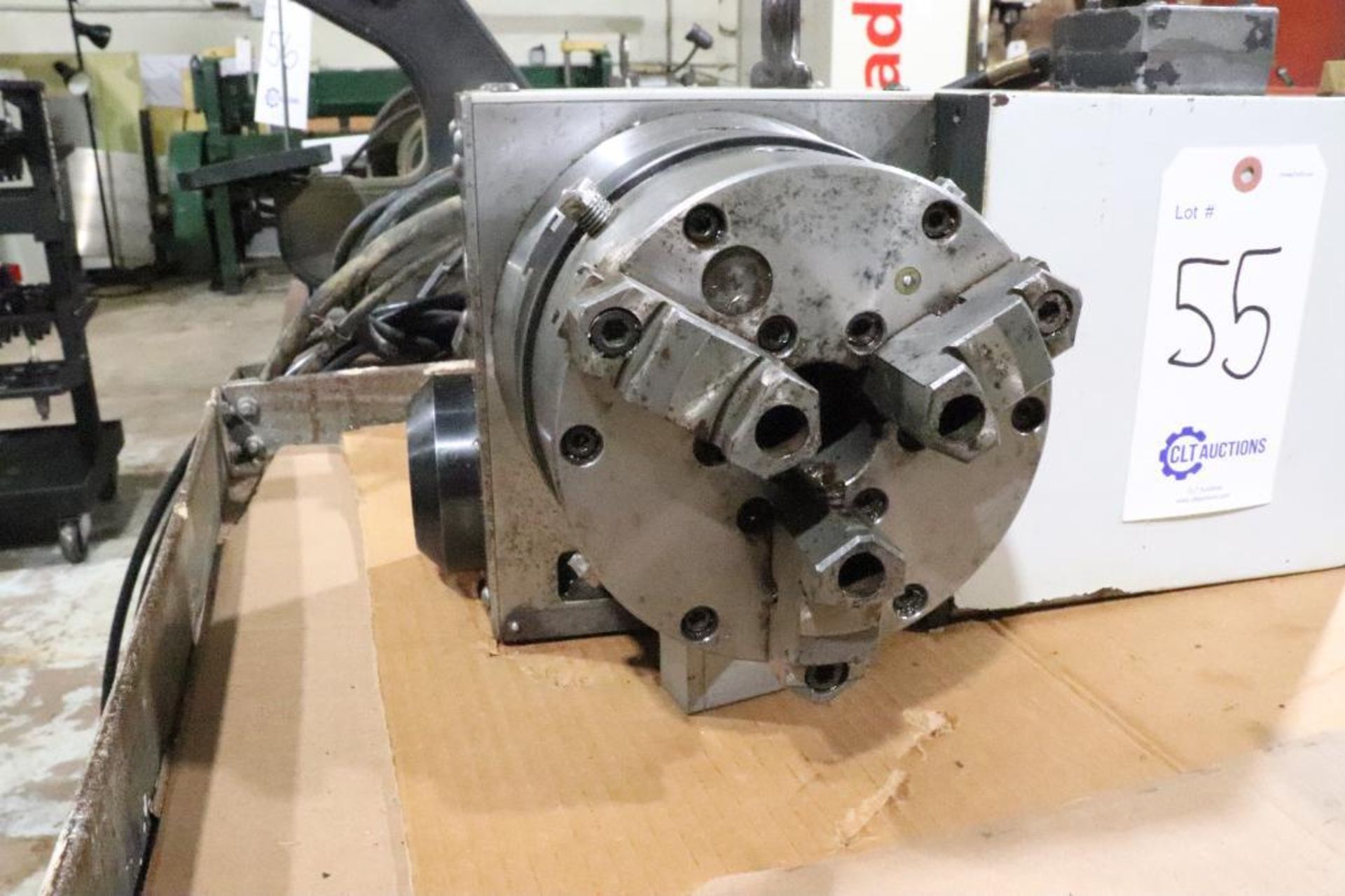 Hass rotary table indexer w/ chuck & tailstock - Image 3 of 9