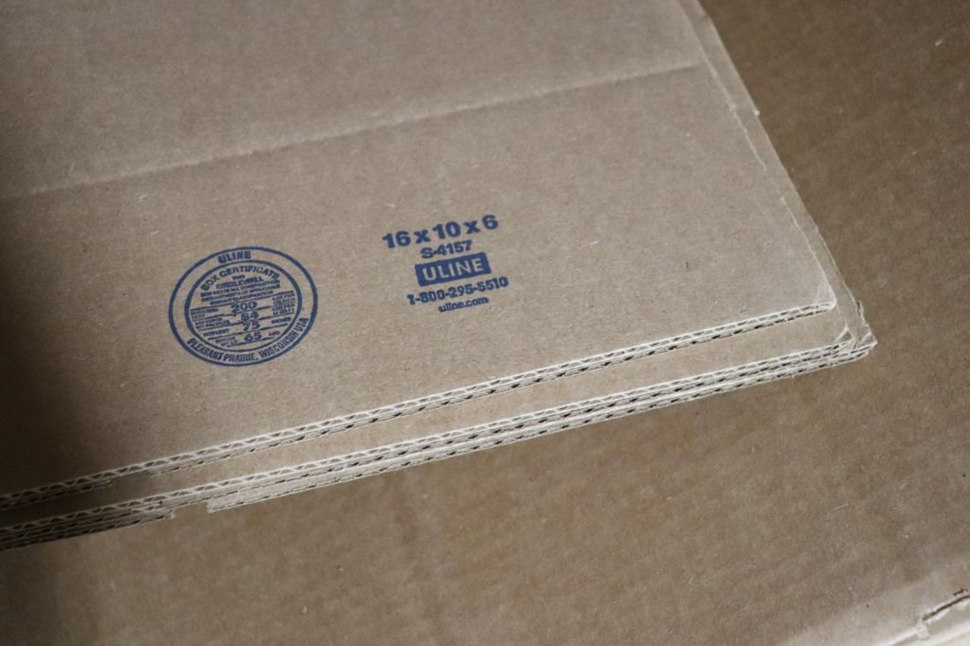 Uline cardboard boxes - Image 12 of 25