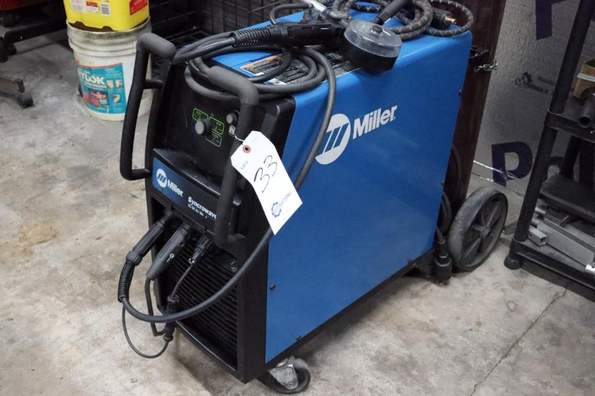 Miller Syncrowave 210 AC/DC arc welder w/ Spoolmate & foot pedal - Image 3 of 12