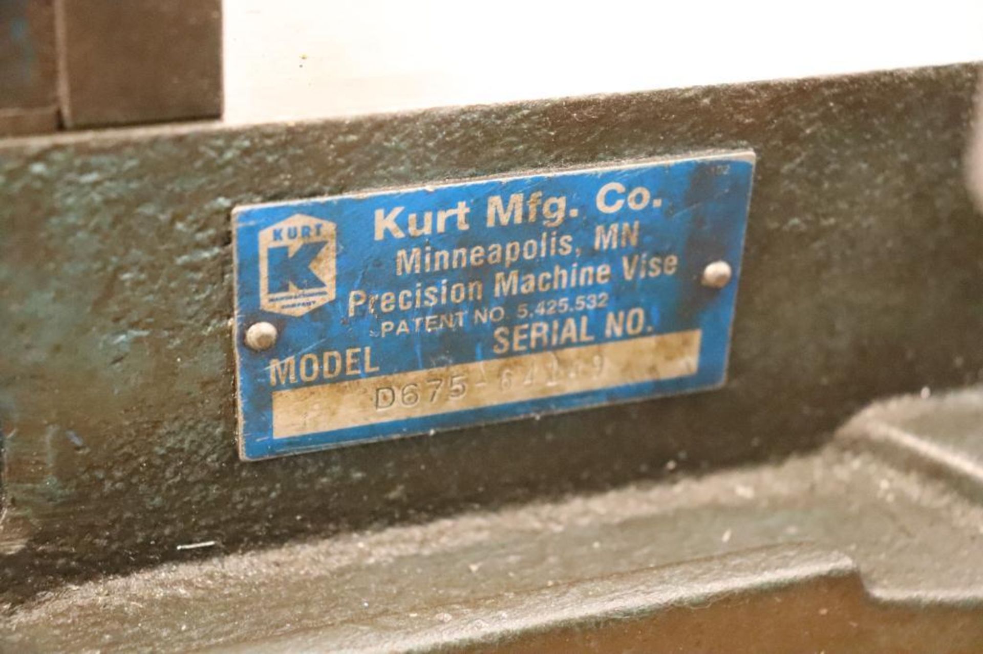 Kurt D675 6" milling vise - Image 5 of 5