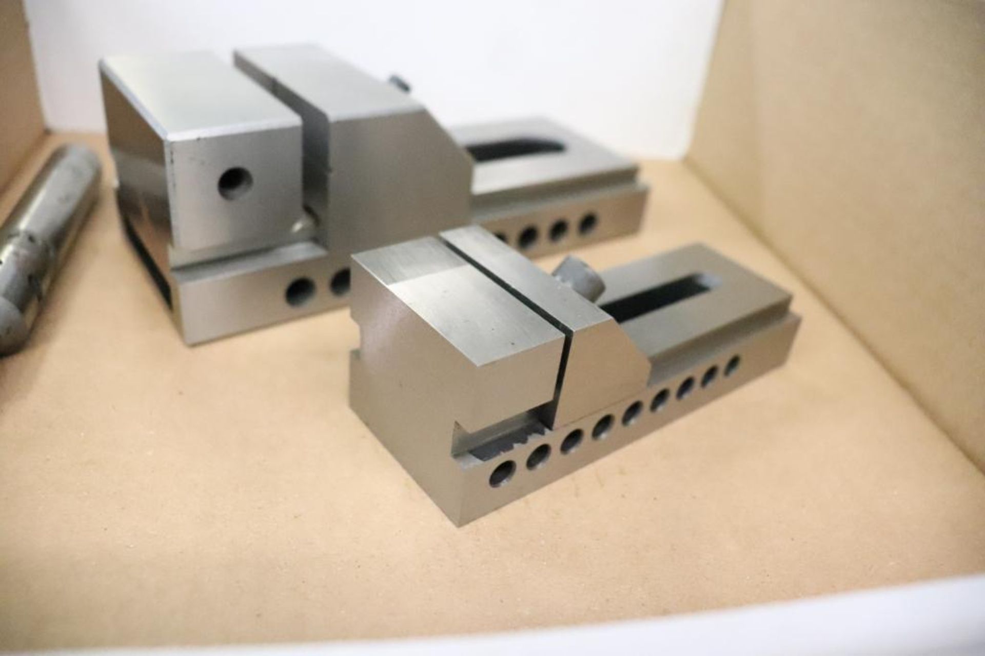 Precision vises, Japanese made w/ electronic edge finder, carbide endmills - Image 3 of 6