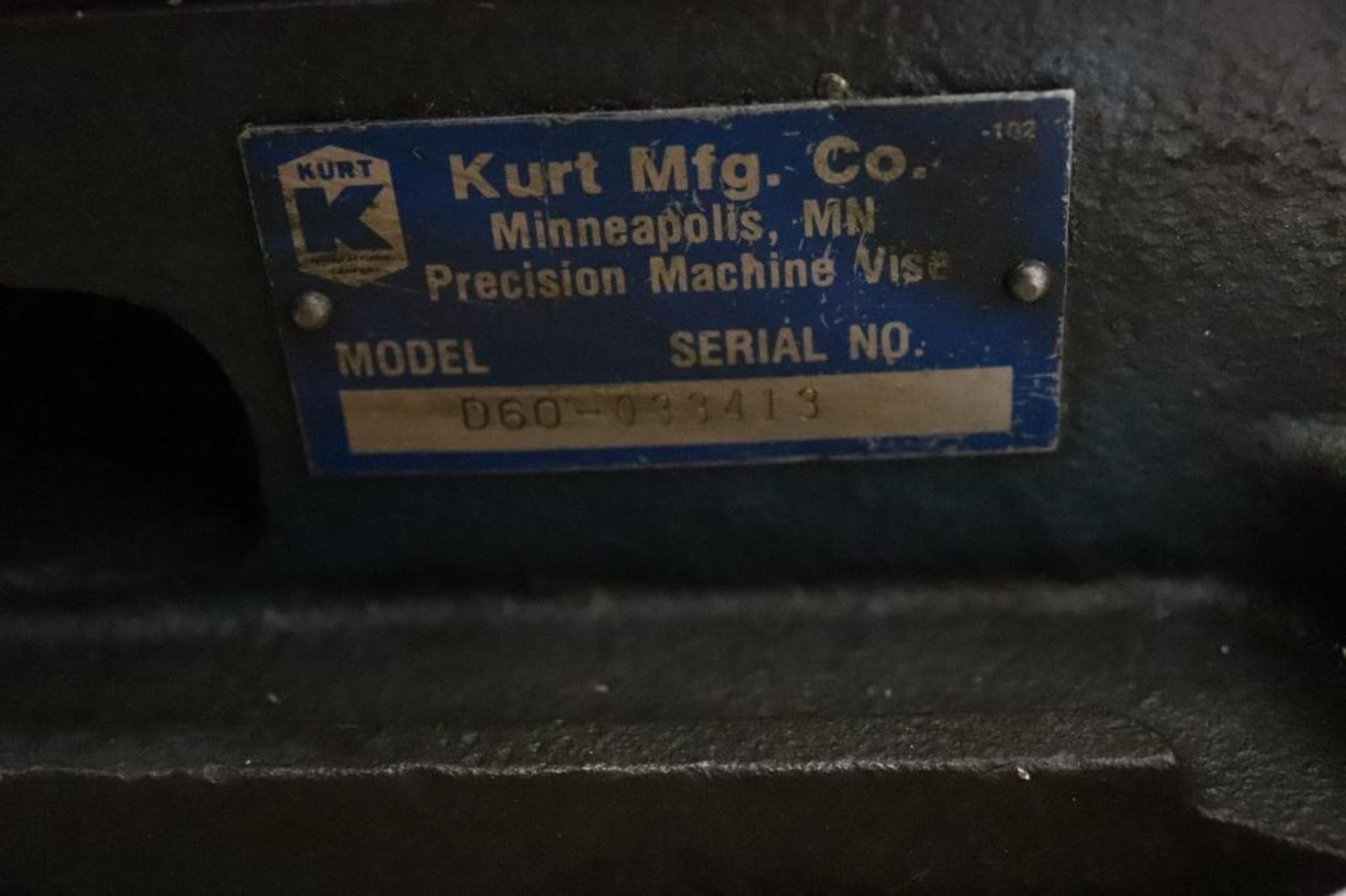 Kurt D60, 6" milling vise with stop - Image 5 of 5