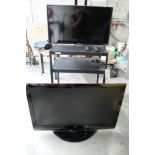 LG 47", Samsung 42" TV plus cart - w/remotes