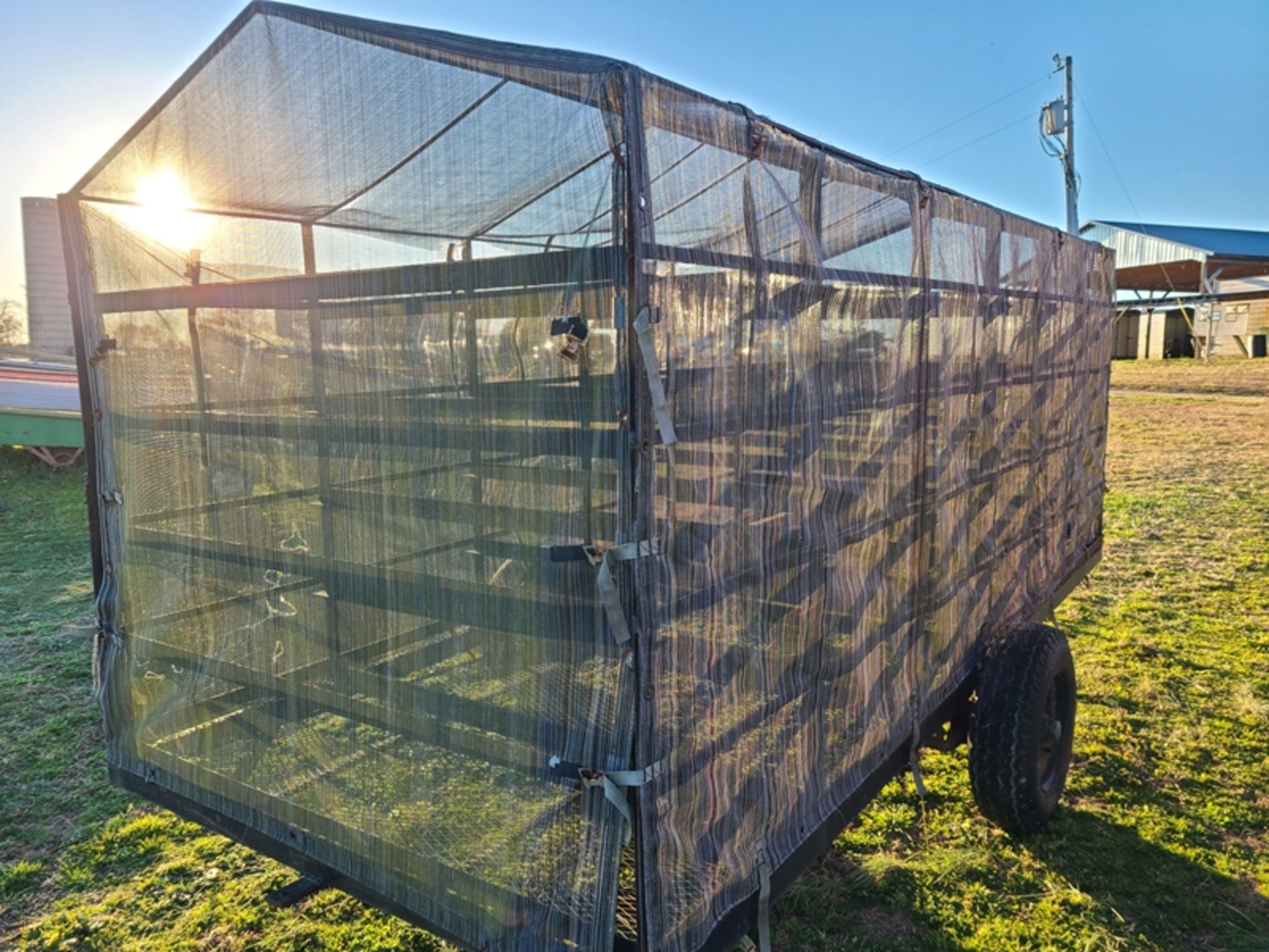 Green house tray trailer