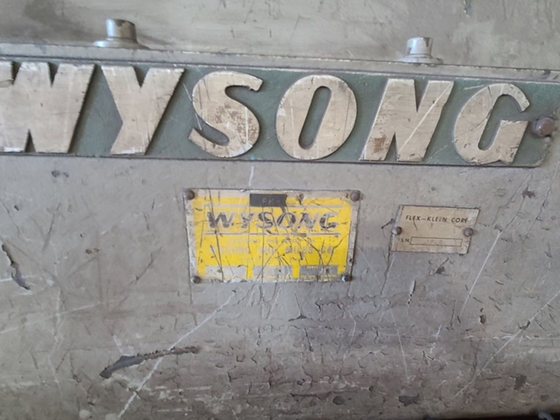 Wysong 1/4" Hydraulic Shear ser# 1629 - Image 5 of 7