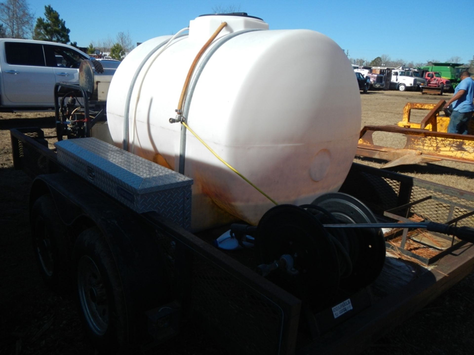 ALKOTA self-contained hot water pressure washer, 500-gal tank, on trailer - Image 3 of 5