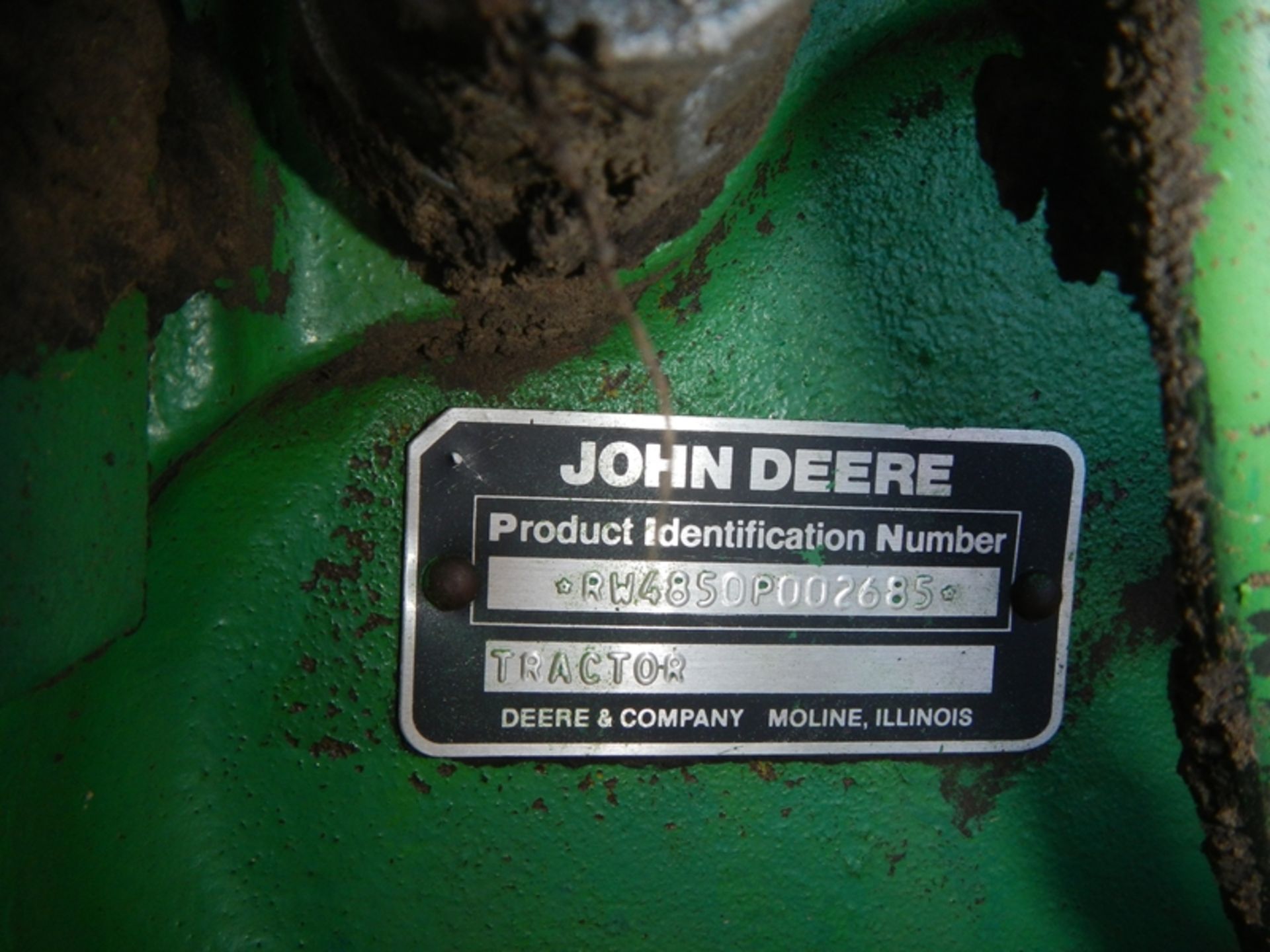 JD 4850 duals, weights, quick hitch, RW4850P002685 cannot read hours - Image 8 of 8