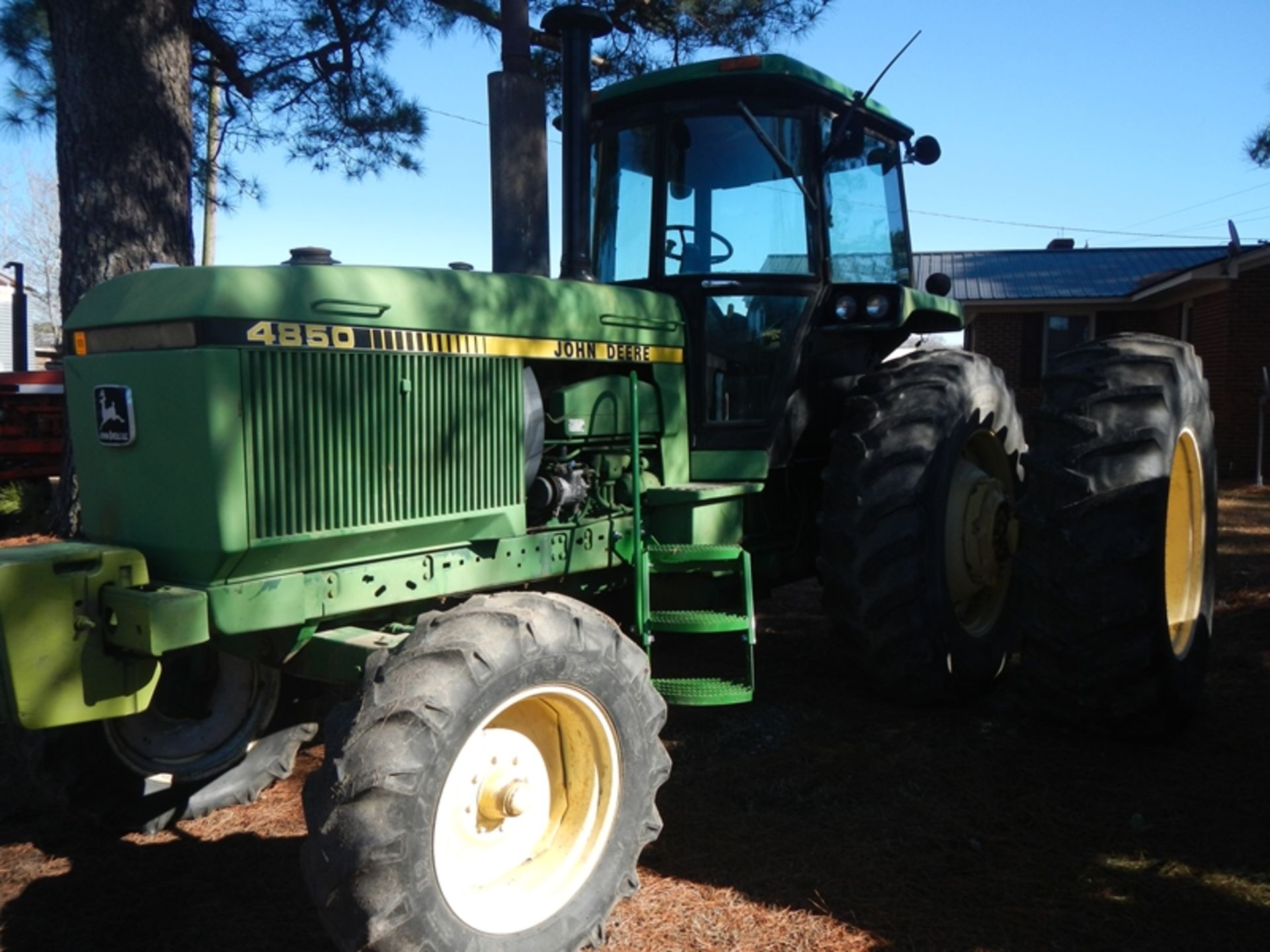 JD 4850 duals, weights, quick hitch, RW4850P002685 cannot read hours - Image 4 of 8