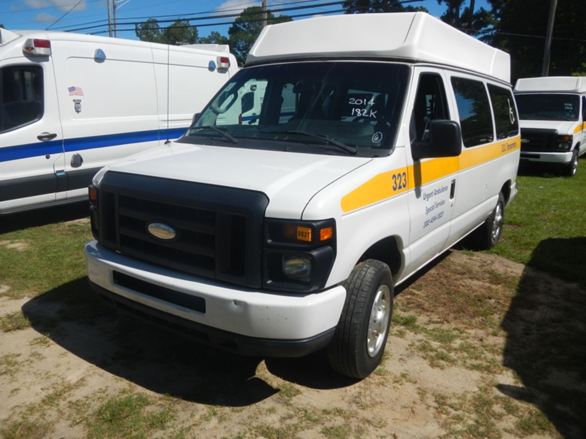 2014 FORD E-150 wheelchair van, gas 182,328 miles - VIN: 1FTNE1EW5EDA97514