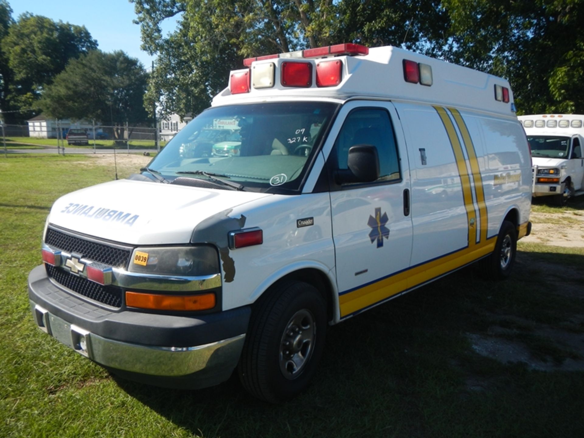 2009 CHEVROLET G-3500 Type II Ambulance dsl 1GBHG396191167485