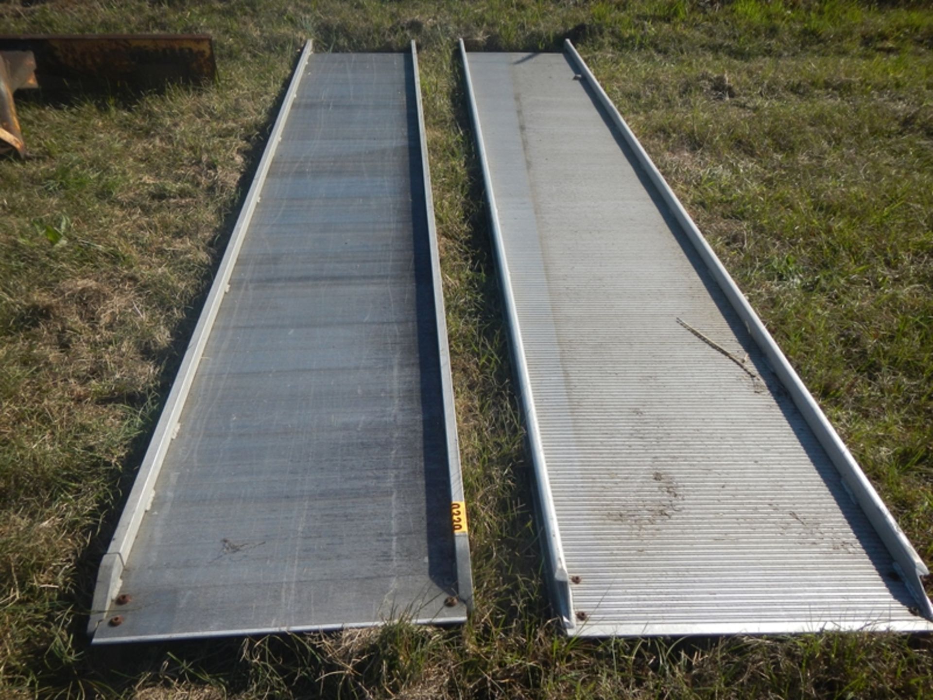 (2) aluminum ramps - 24" wide x 13.6' long