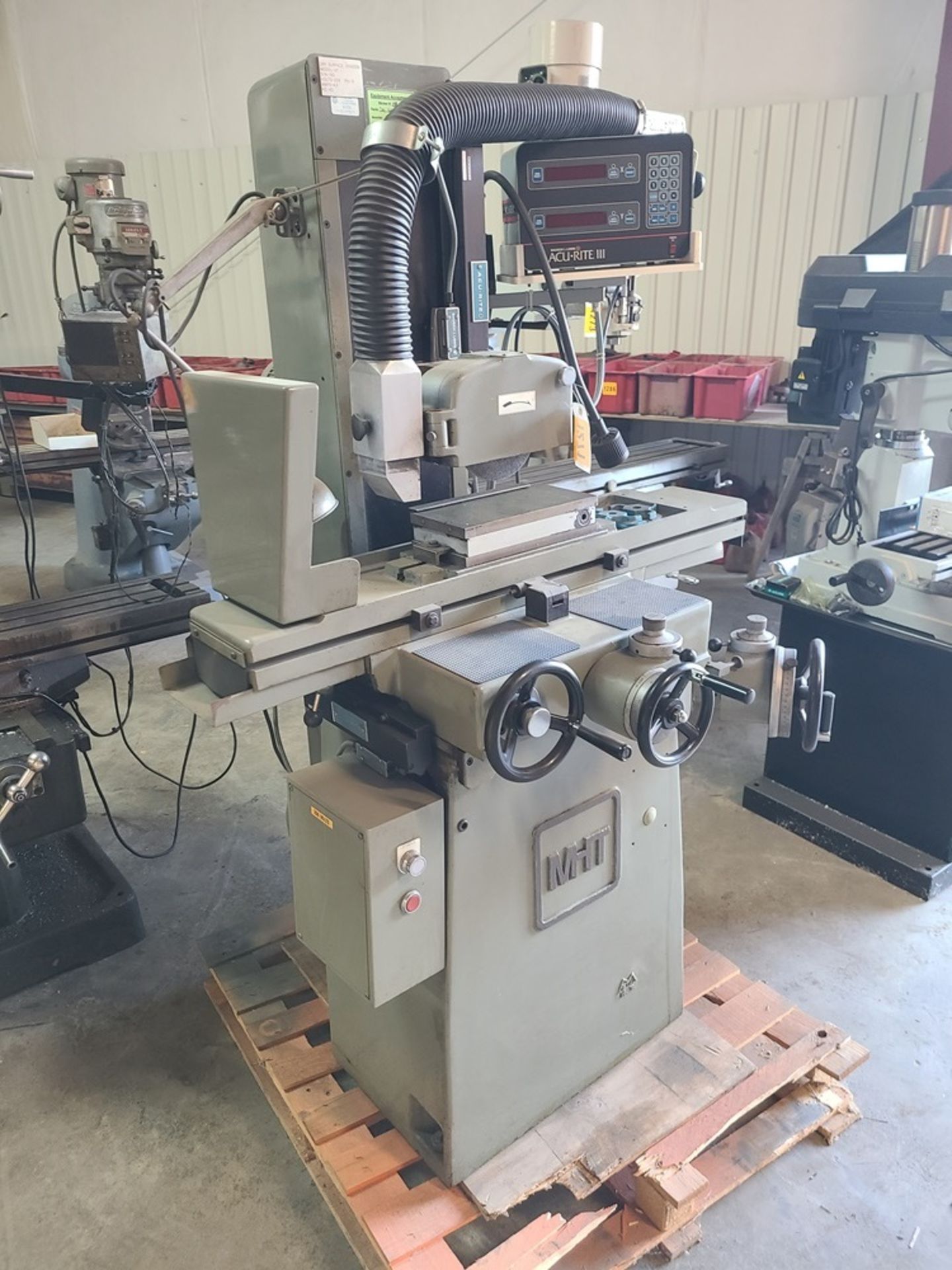 MHT surface grinder - MODEL MSG200MH, 3PH, 6" X 12", Accurite digital head - Image 2 of 3