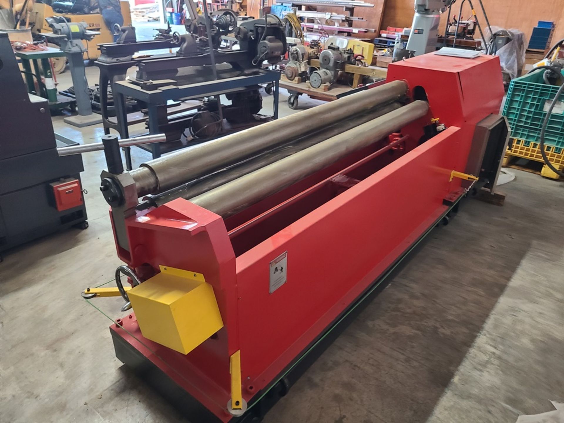 (NEW) EASTERN TOOL powered plate bending roll machine - MODEL PR8010E - 80" x 10 gauge mild steel - Image 3 of 3