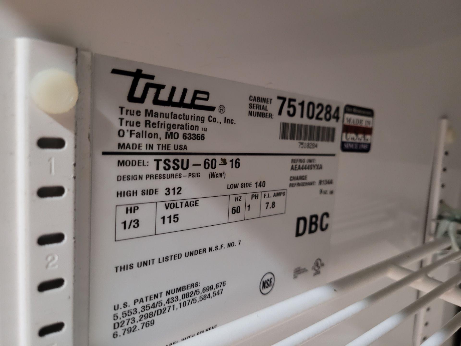 2012 TRUE Mfg. 16-Pan Salad/Sandwich prep table mod. TRUE TSSU-60-16 - Image 5 of 8