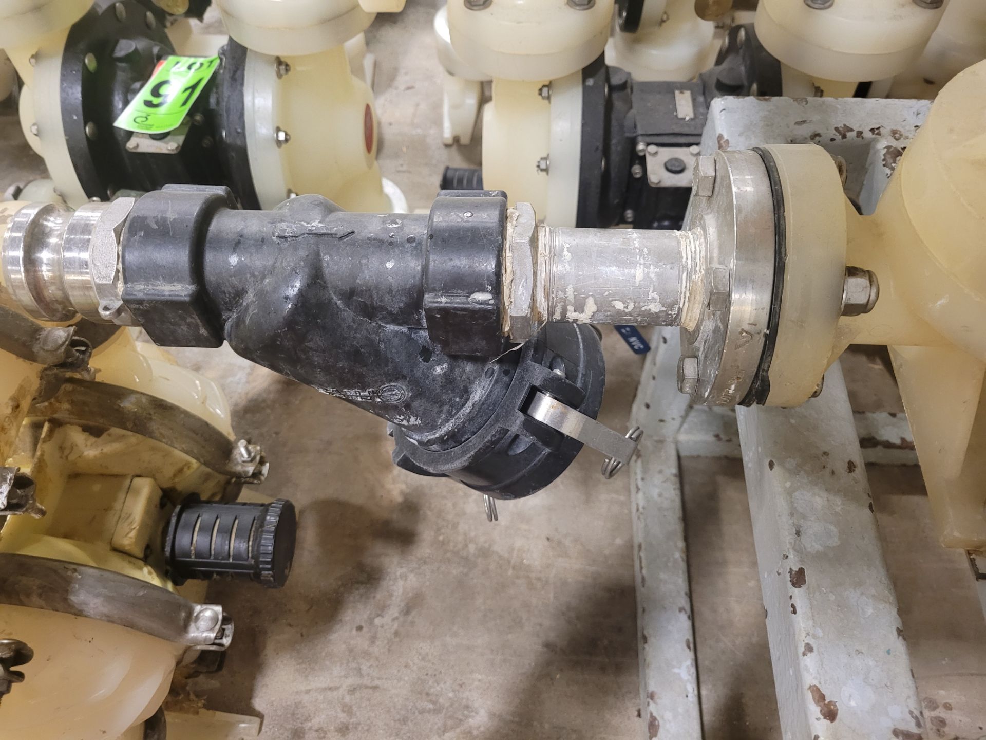 WILDEN 1.5" diaphragm pump mod. P4/PAPP/WF/WF/PTV on steel base - Image 2 of 3