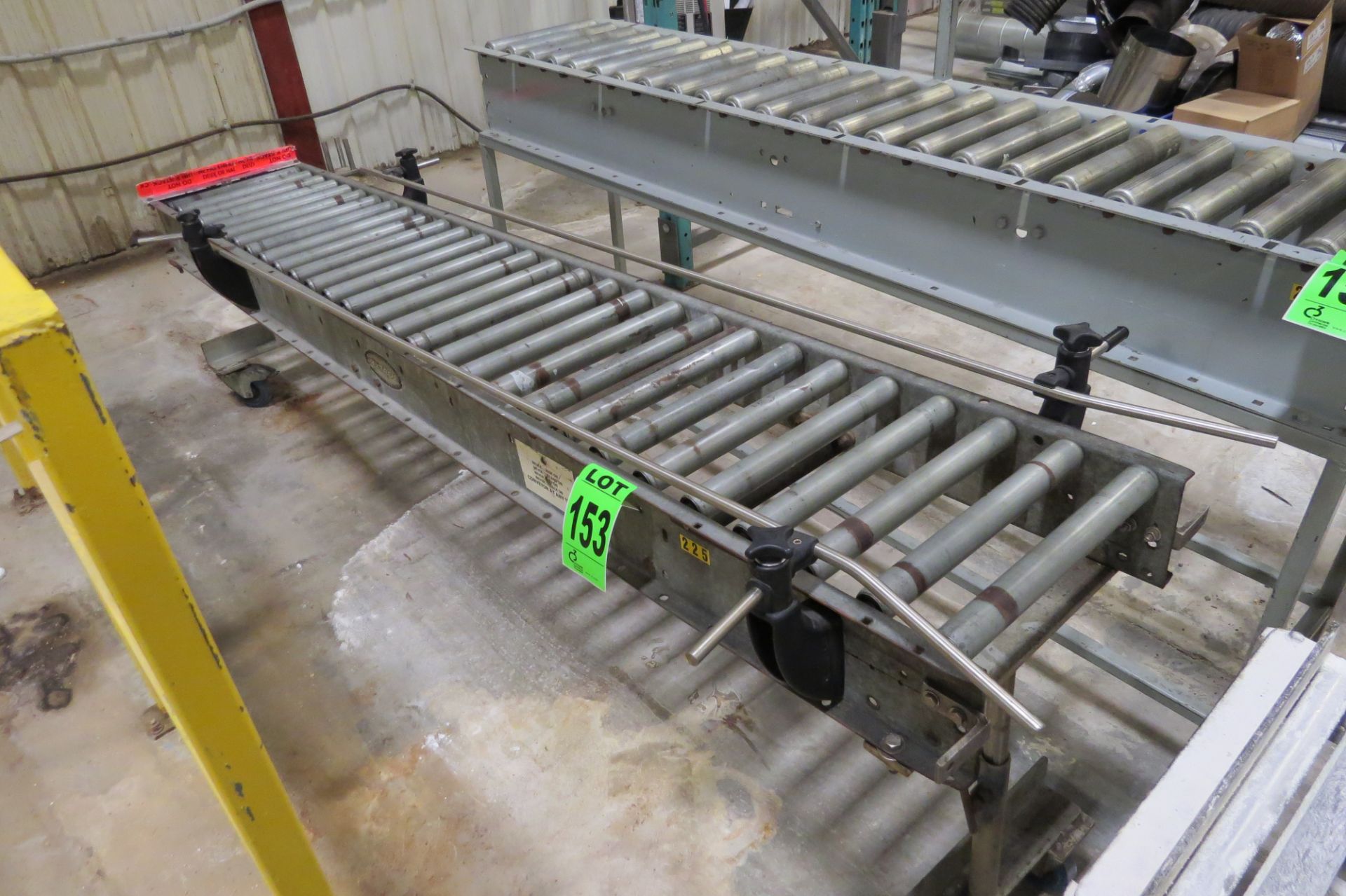 HYTROL manual conveyor, 8' x 18", ser. 91896