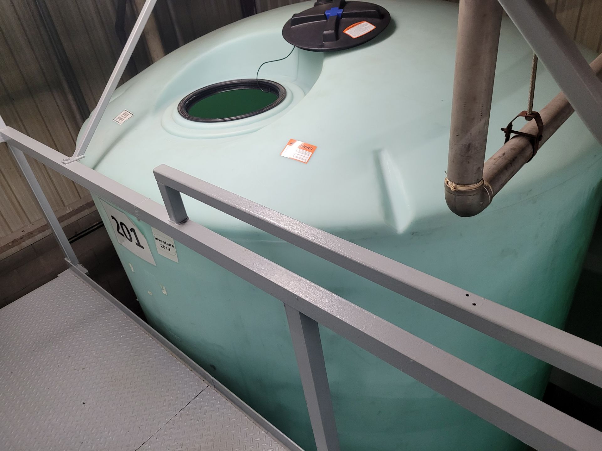 22950 L / 6000 Gal NORWESCO HDPE cone bottom bulk storage tank mod. N-40933 and 6000 Gal. cone botto - Image 2 of 4