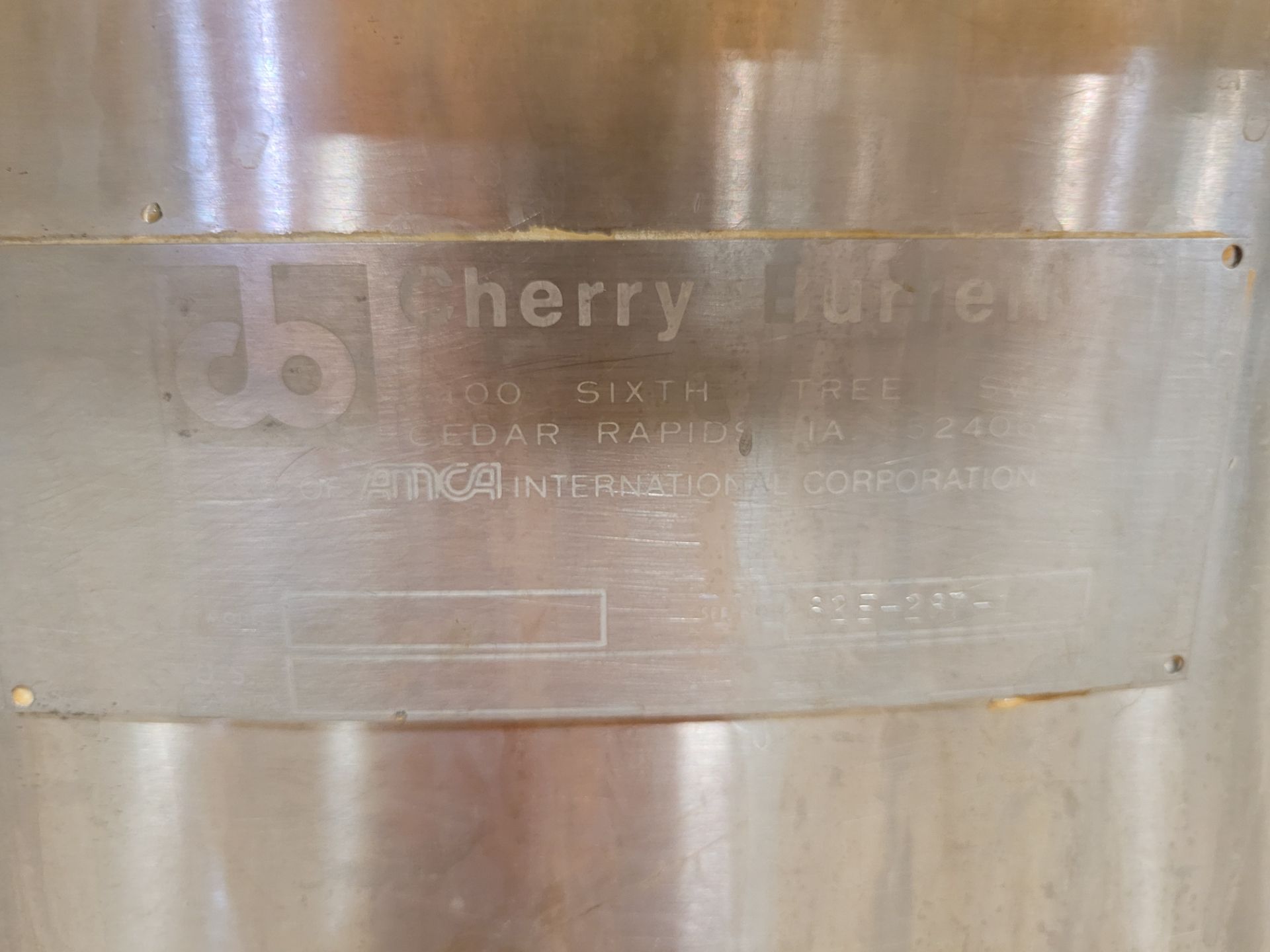 300 L / 80 Gal CHERRY BURRELL stainless steel 316 mixing tank with air motor mixer on stainless stee - Image 8 of 10