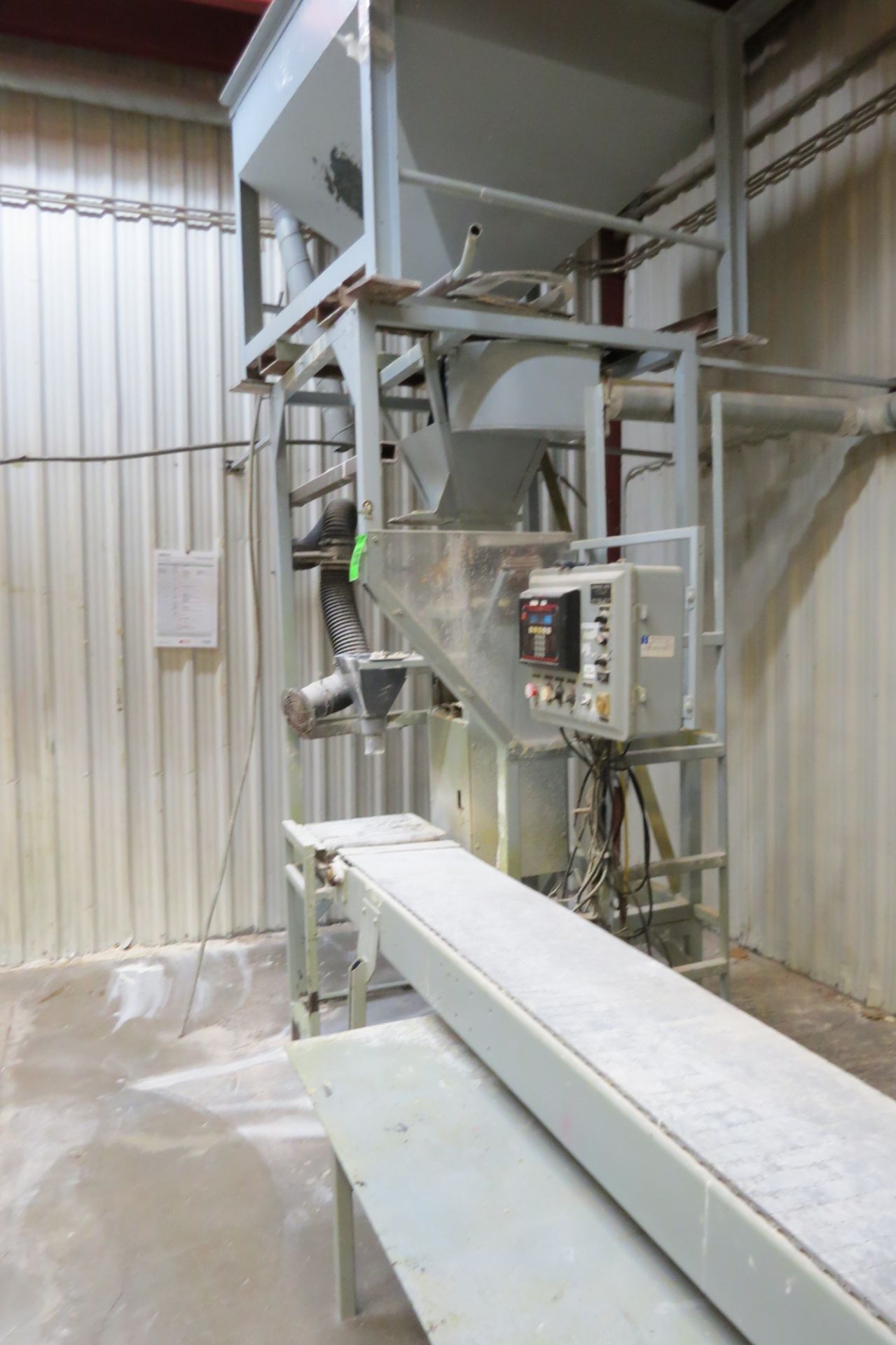 Custom powder filling machine with GMC Controller, hopper, conveyor - formerly used for caustic prod - Image 2 of 19