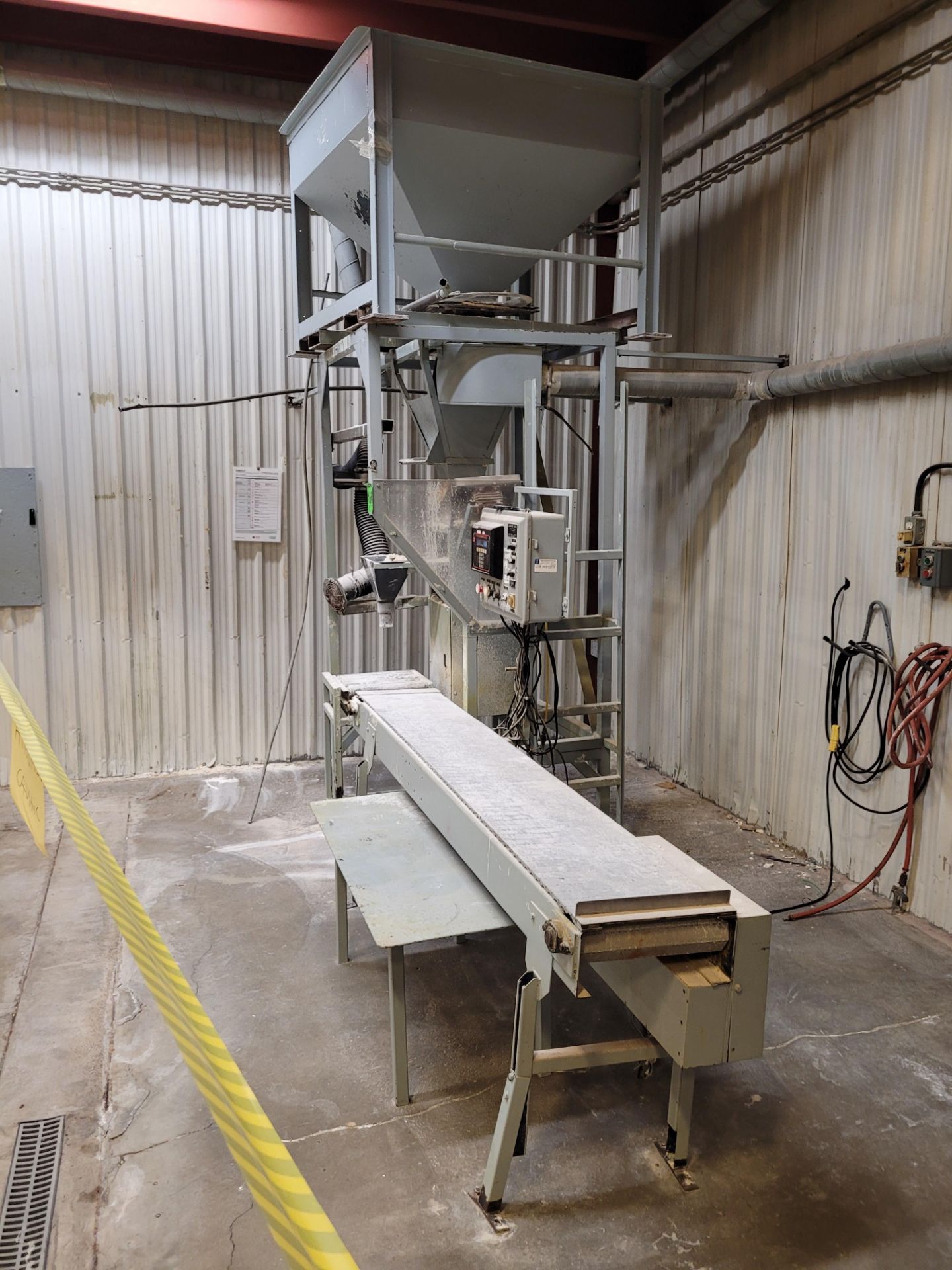Custom powder filling machine with GMC Controller, hopper, conveyor - formerly used for caustic prod - Image 12 of 19