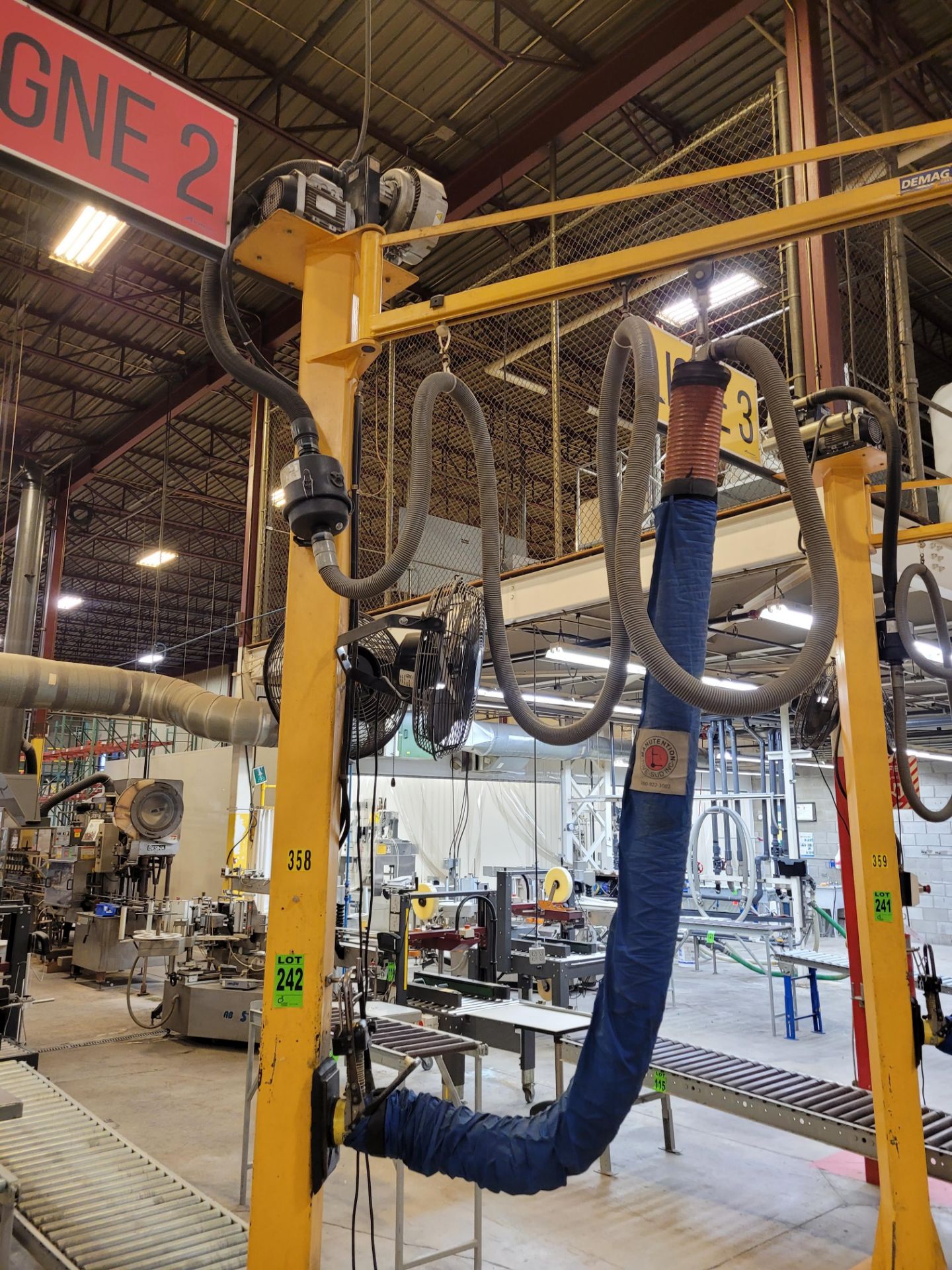 TAWI Vacu-Move mod. VM120 Vacuum Tube lifting system with jib crane and free-standing column - Image 2 of 5