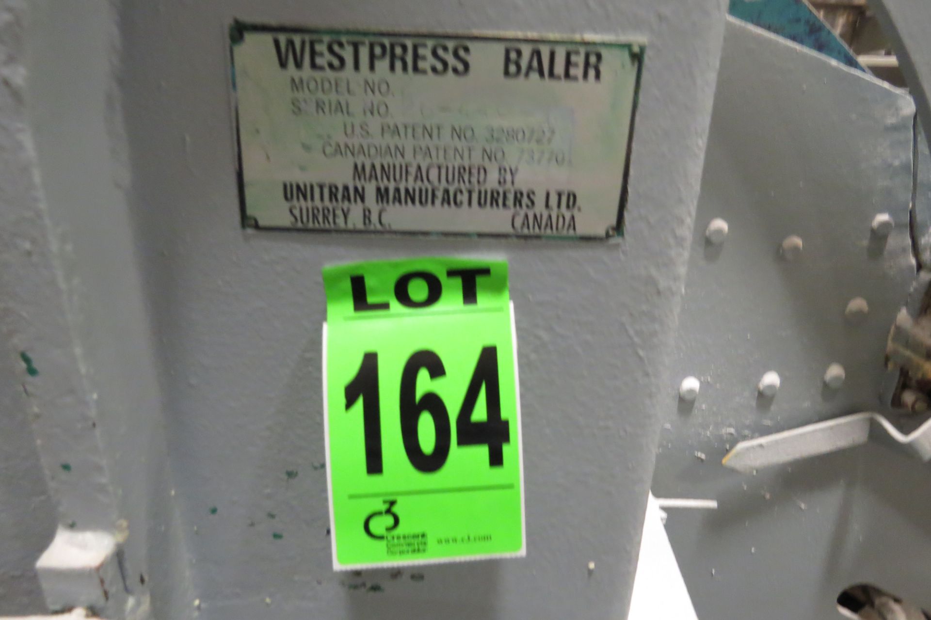 WESTPRESS BALER mod. 2 ser. 26-446-1