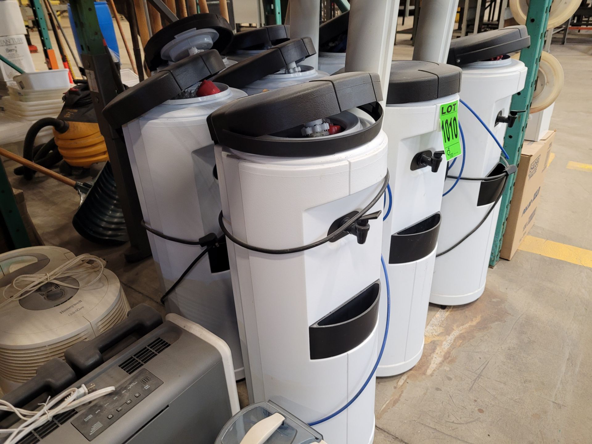 Lot of (7) water coolers with water lines, (4) HONEYWELL & (1) assorted humidifiers - Image 3 of 4