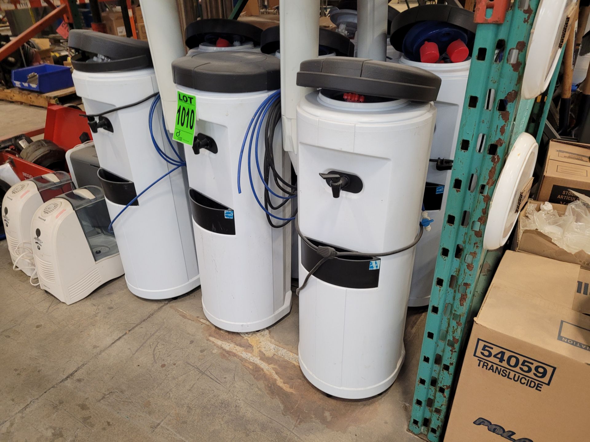 Lot of (7) water coolers with water lines, (4) HONEYWELL & (1) assorted humidifiers - Image 4 of 4