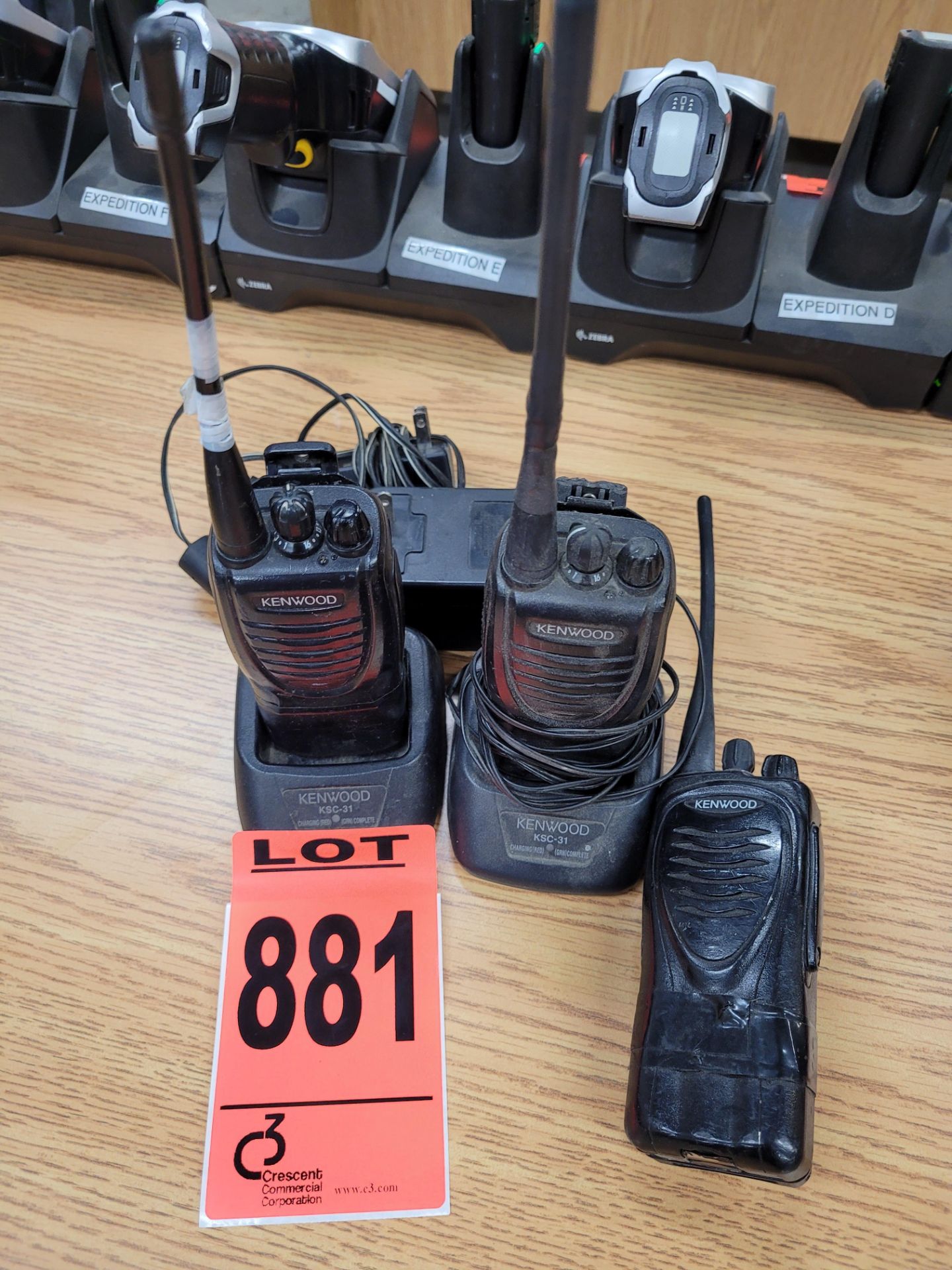 (2) KENWOOD KSC-31 two way radios and chargers