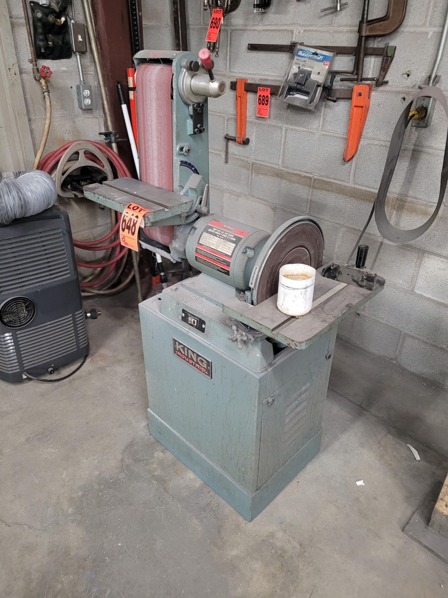 KING INDUSTRIAL heavy duty belt disc sander mod. KC-708C - Image 2 of 3