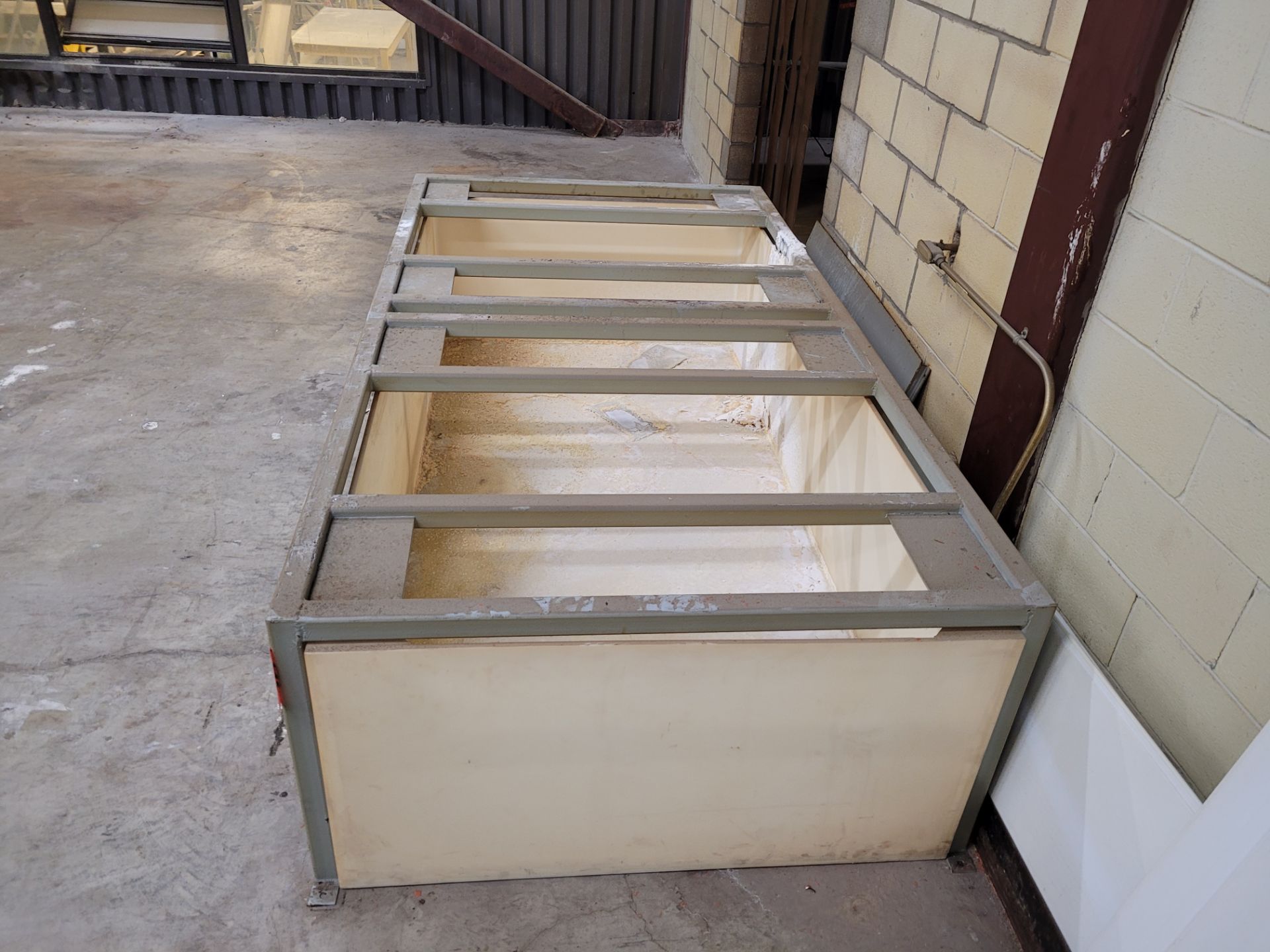 Lot of (2) steel frame tubs , 8' x 4' - Image 2 of 3