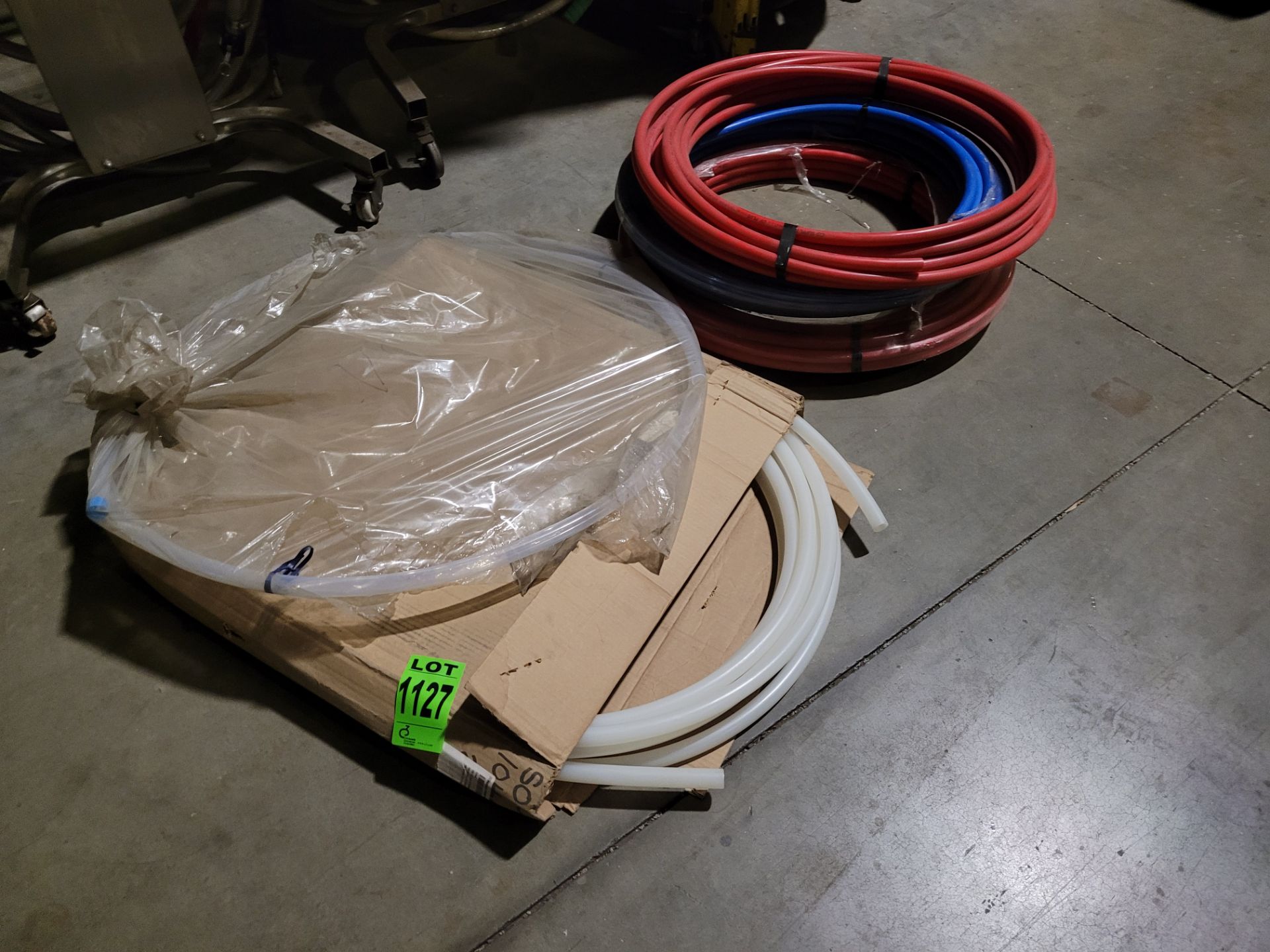 Lot of plastic and poly hose