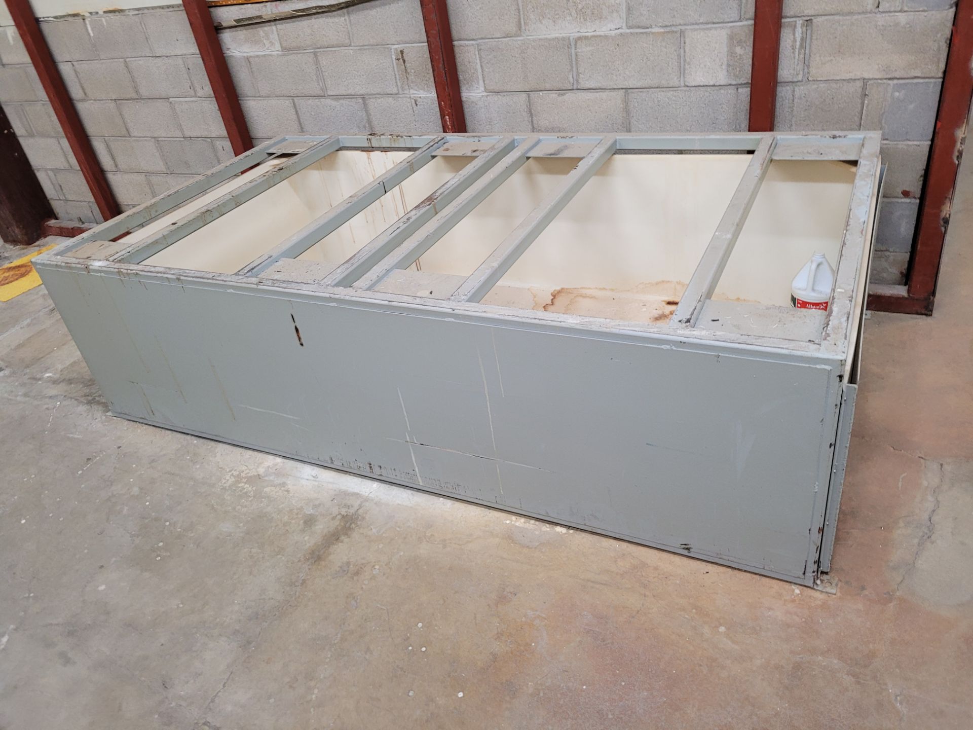 Lot of (2) steel frame tubs , 8' x 4' - Image 3 of 3