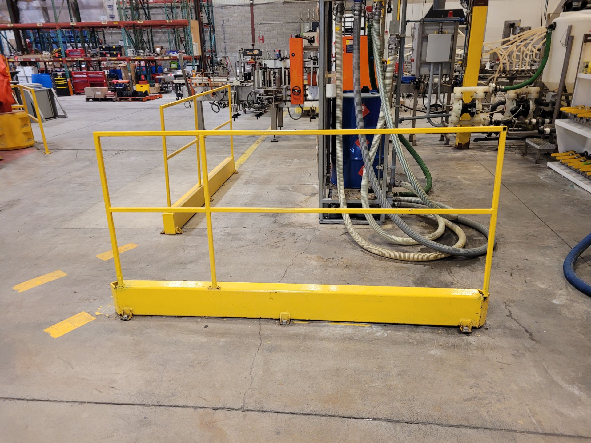 Lot of (2) steel safety barriers - Image 2 of 2