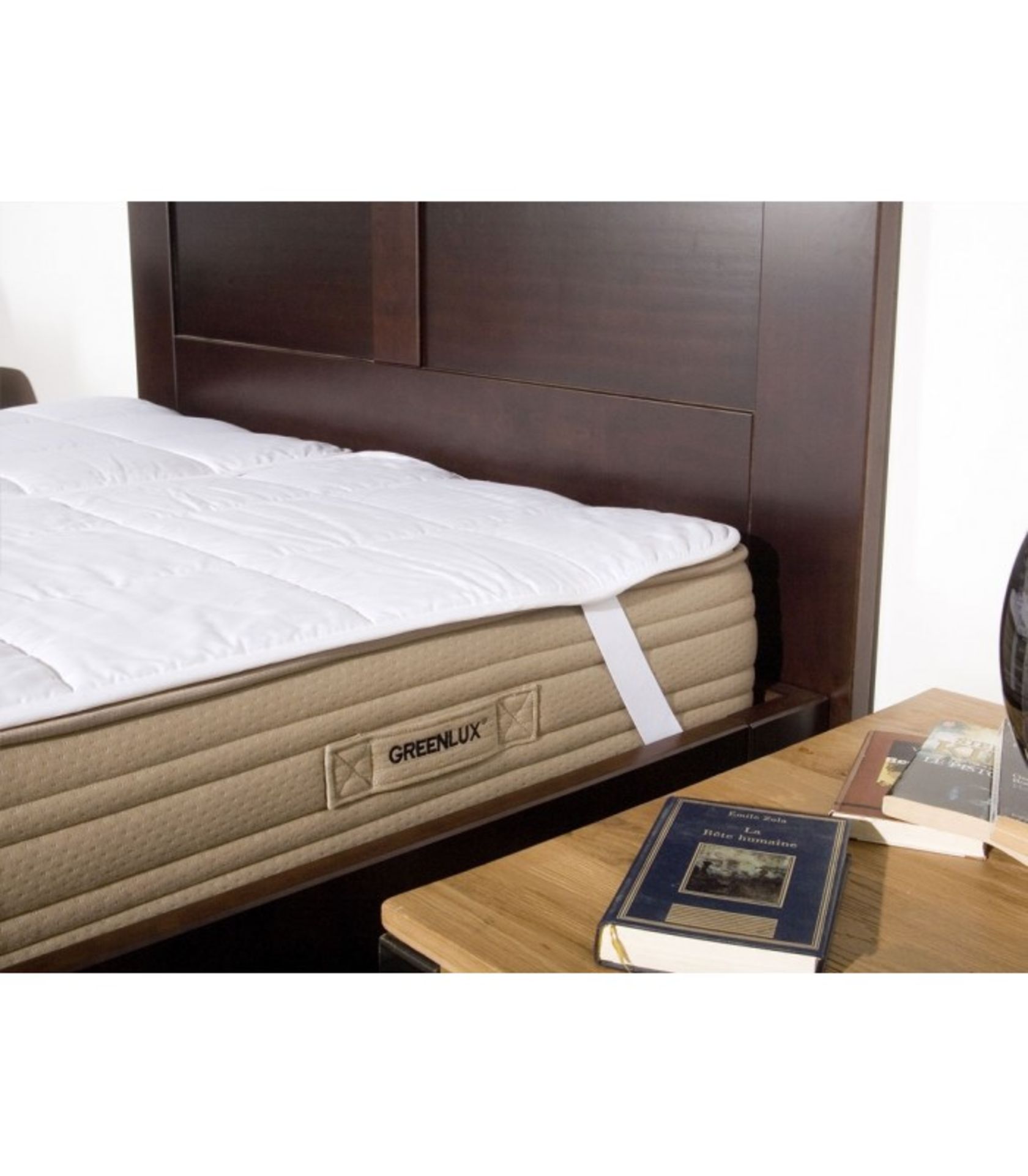 Surmatelas NATURE & PUR mod. NATURALUX taille Demi-Double 24”x75” hypoallergéniques, Anti acariens, - Image 2 of 2