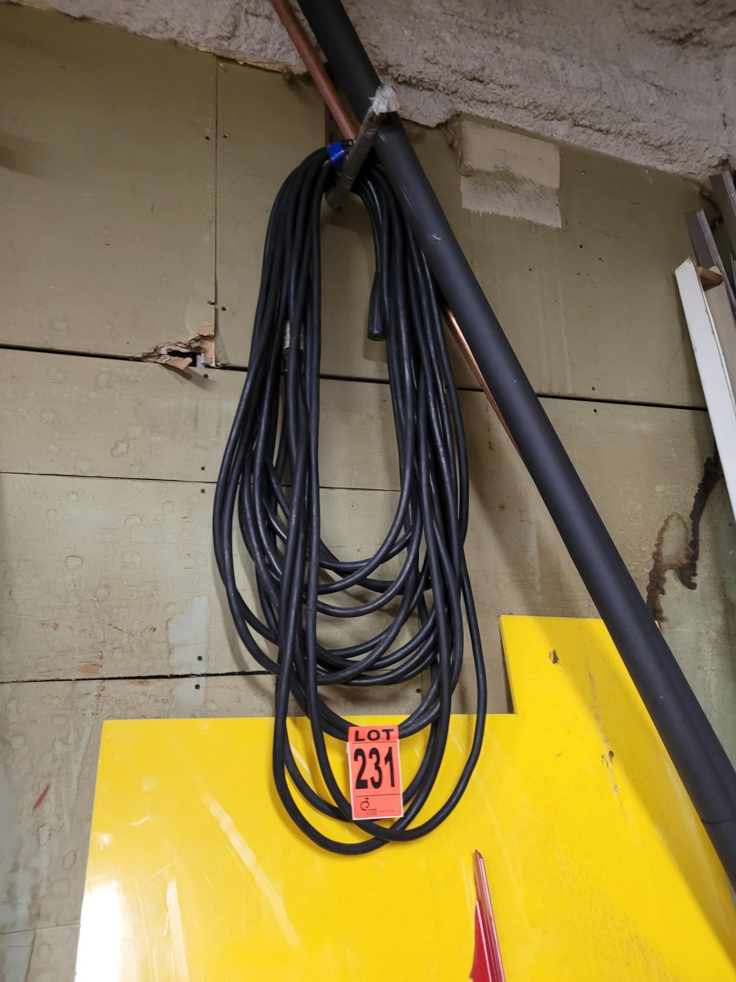 Lot of welding accessories, cable
