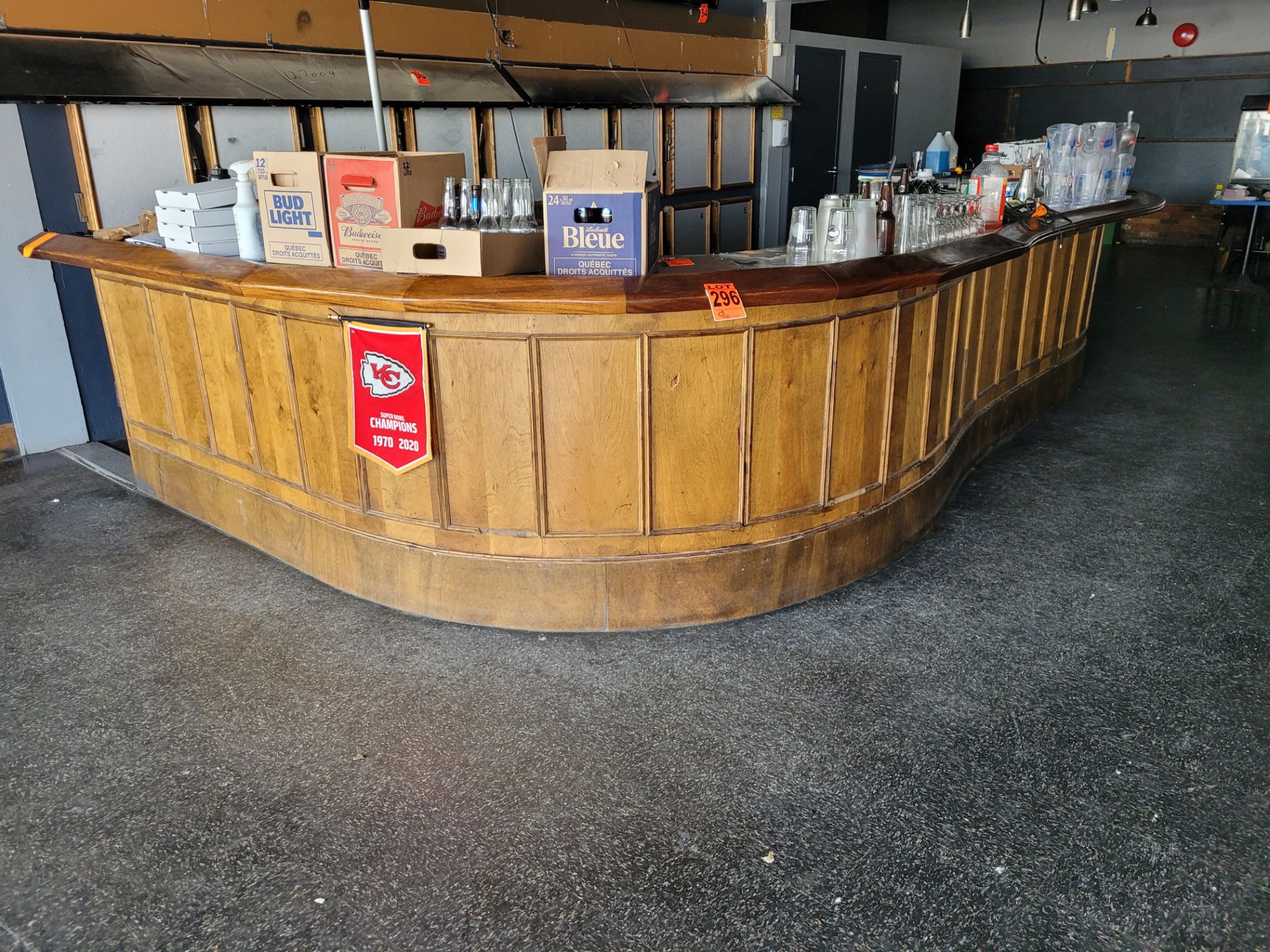 Faux-wood Bar Counter