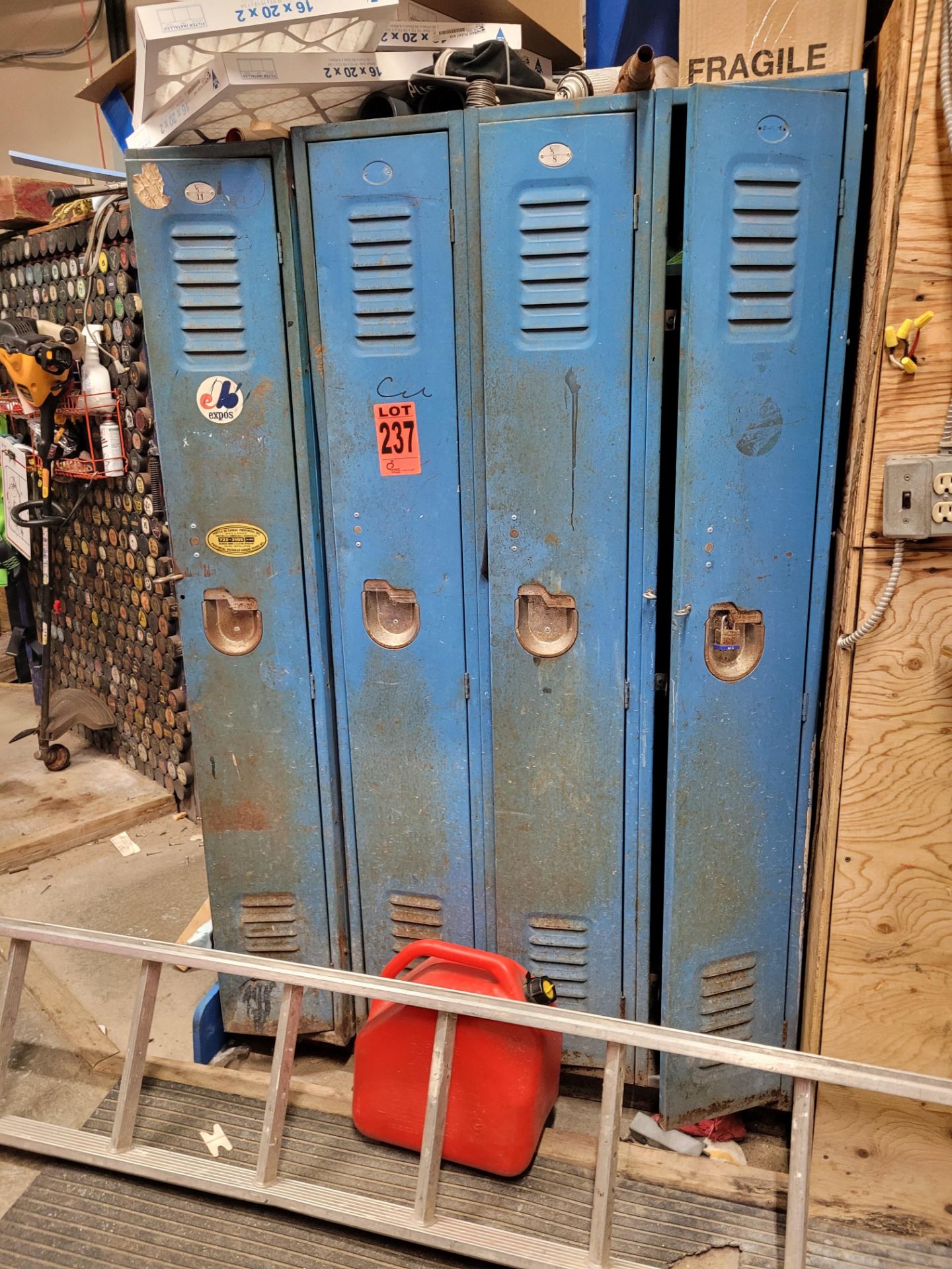 Lot of (4) Lockers