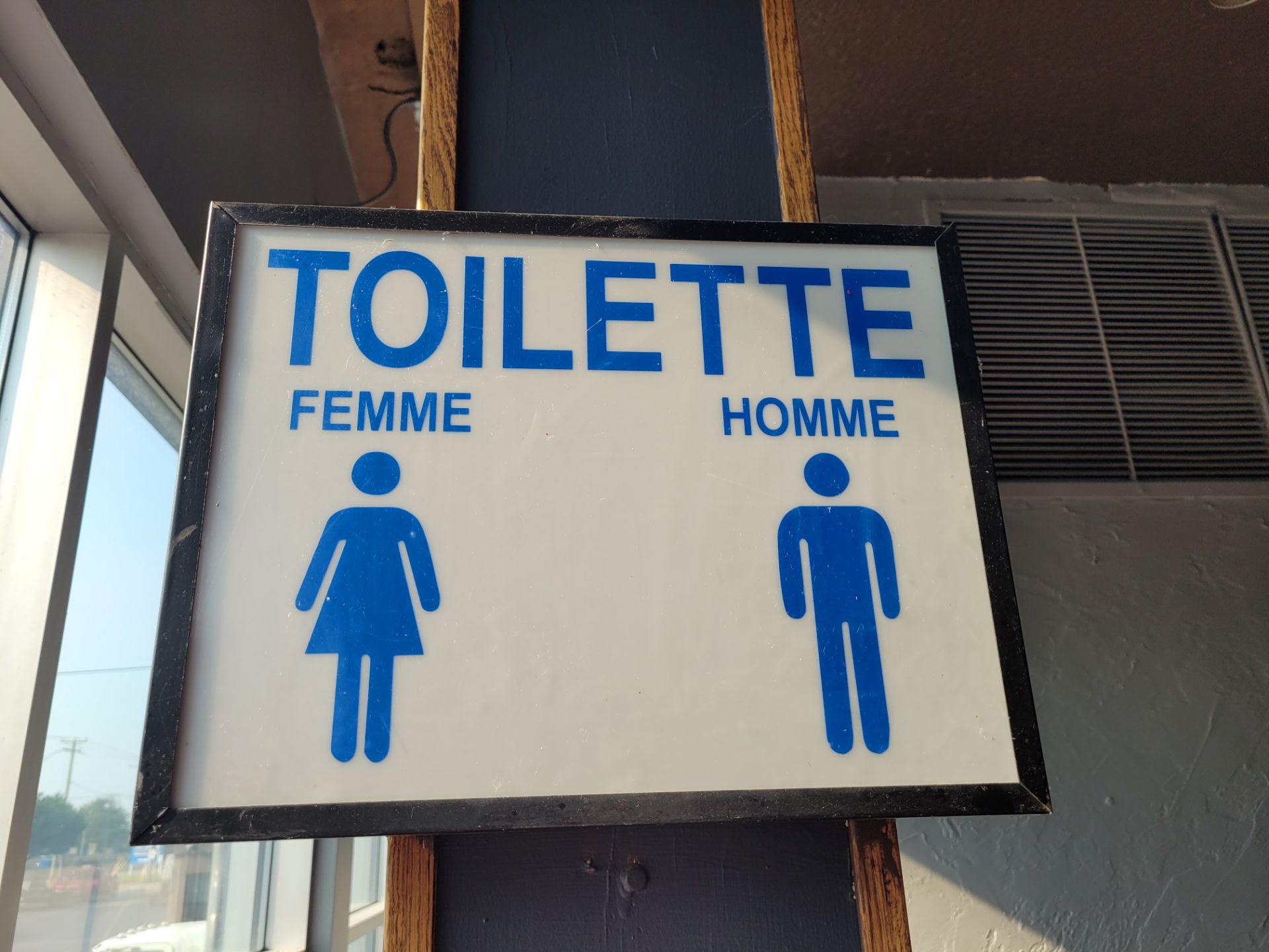 Signage " Toilette Femme Homme "