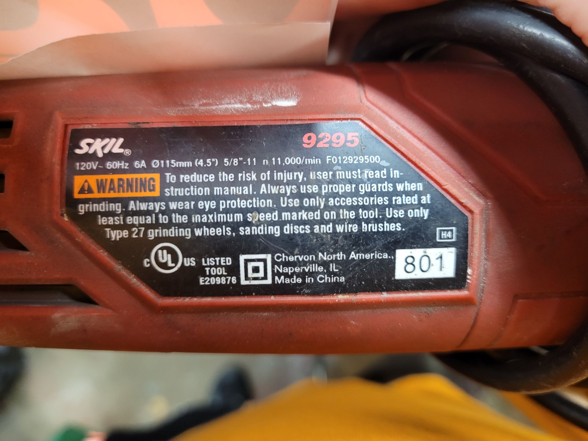 SKIL 4-1/2" angle grinder mod. 9295 - Image 2 of 2