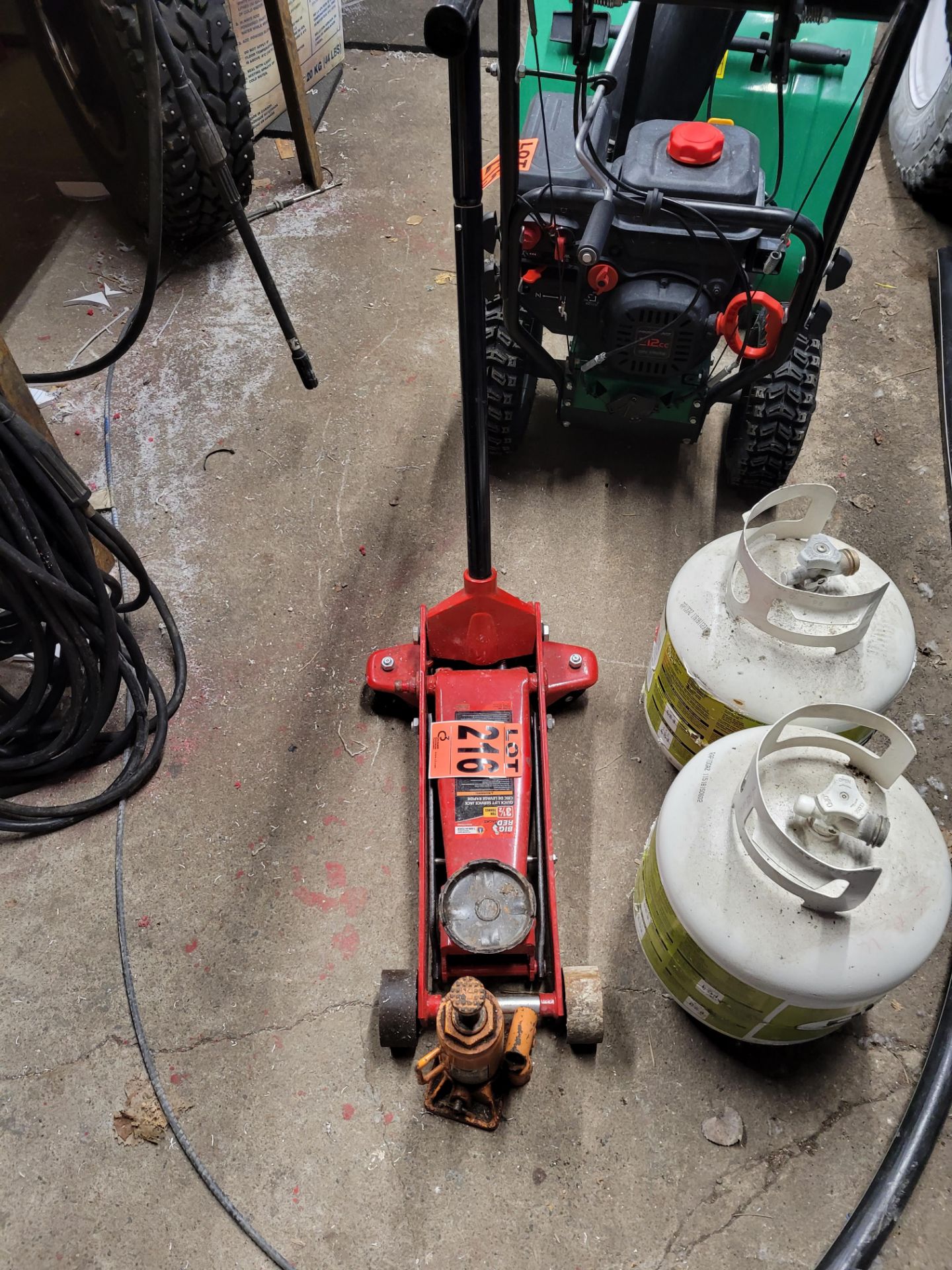 BIG RED 3.5 Ton Quick Lift Jack and foot powered jack