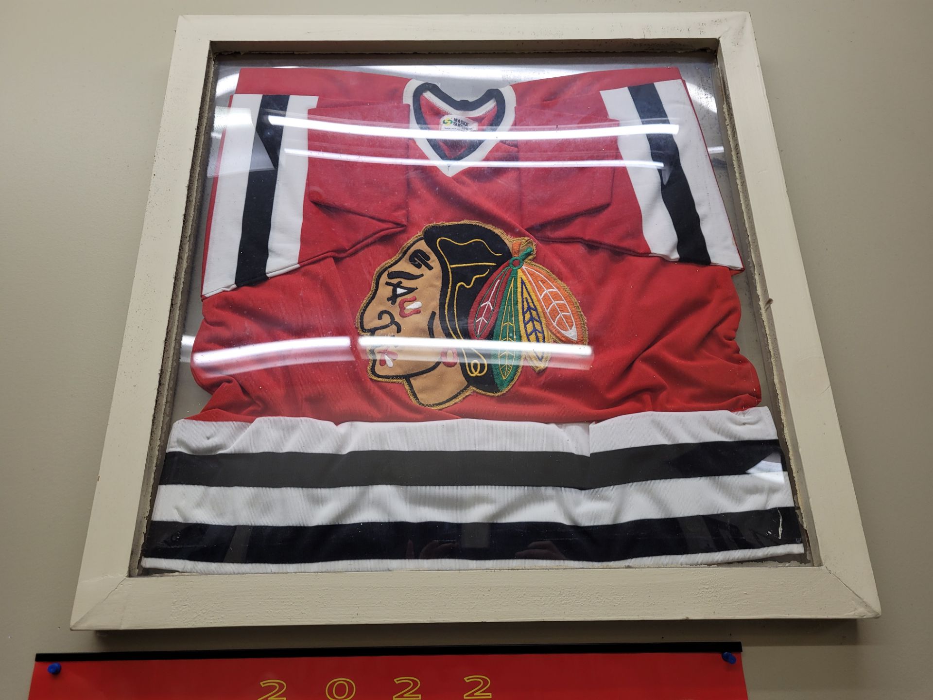 Sports Memorabilia - Chicago Flames Jersey - Framed/Behind Glass - Image 2 of 2