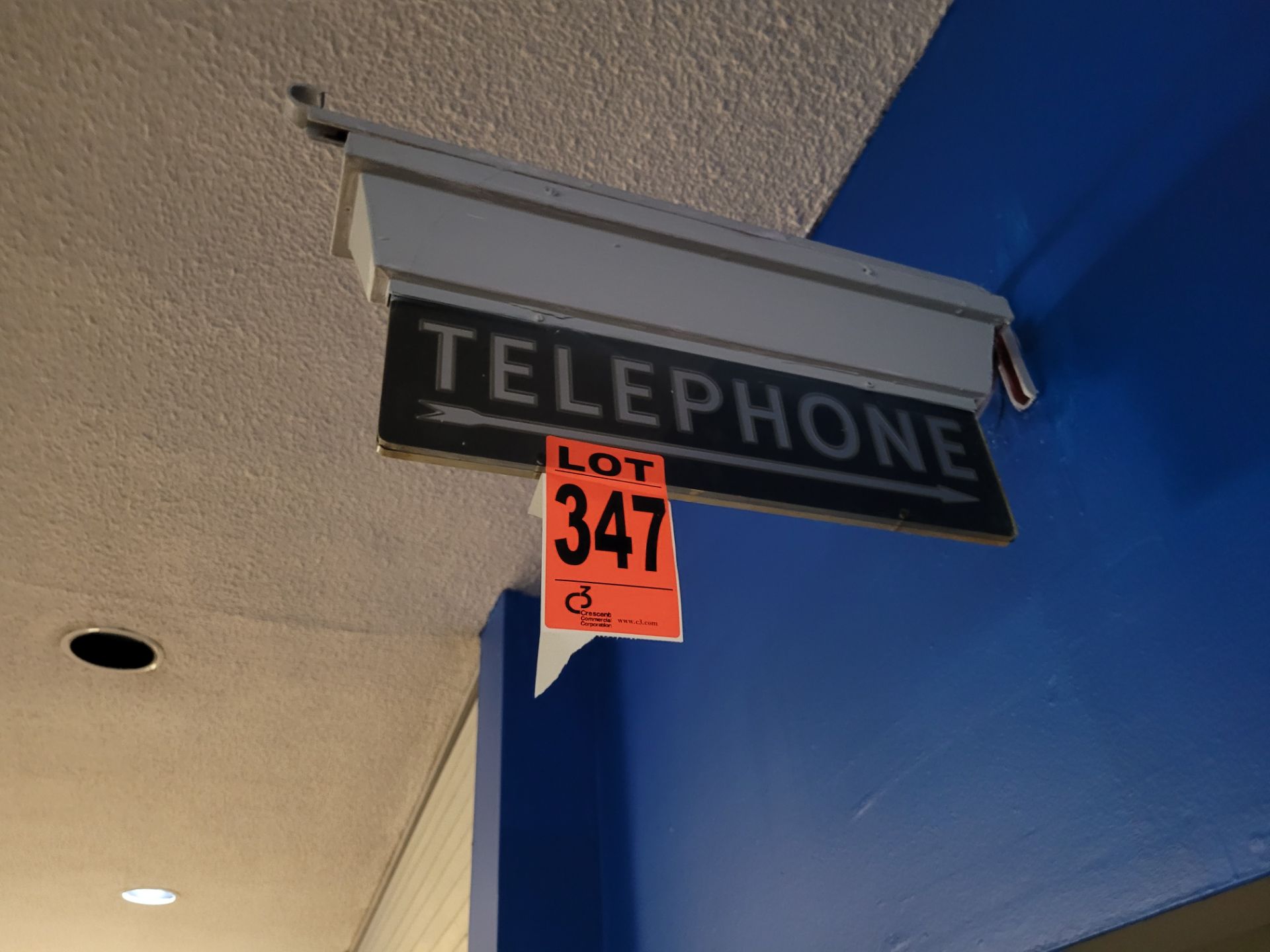 Signage reading ' TELEPHONE'