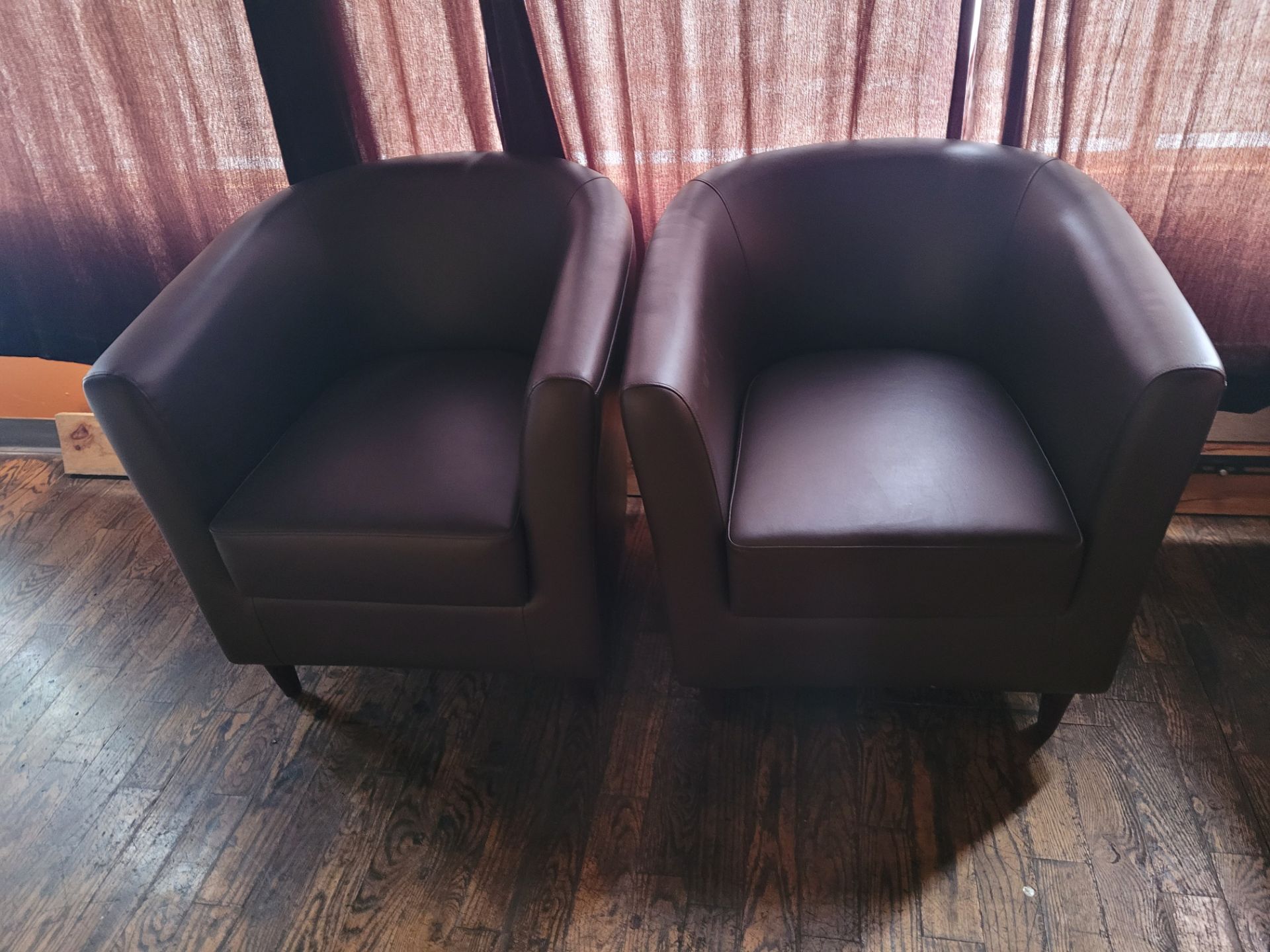 Genuine leather armchairs - Image 3 of 3