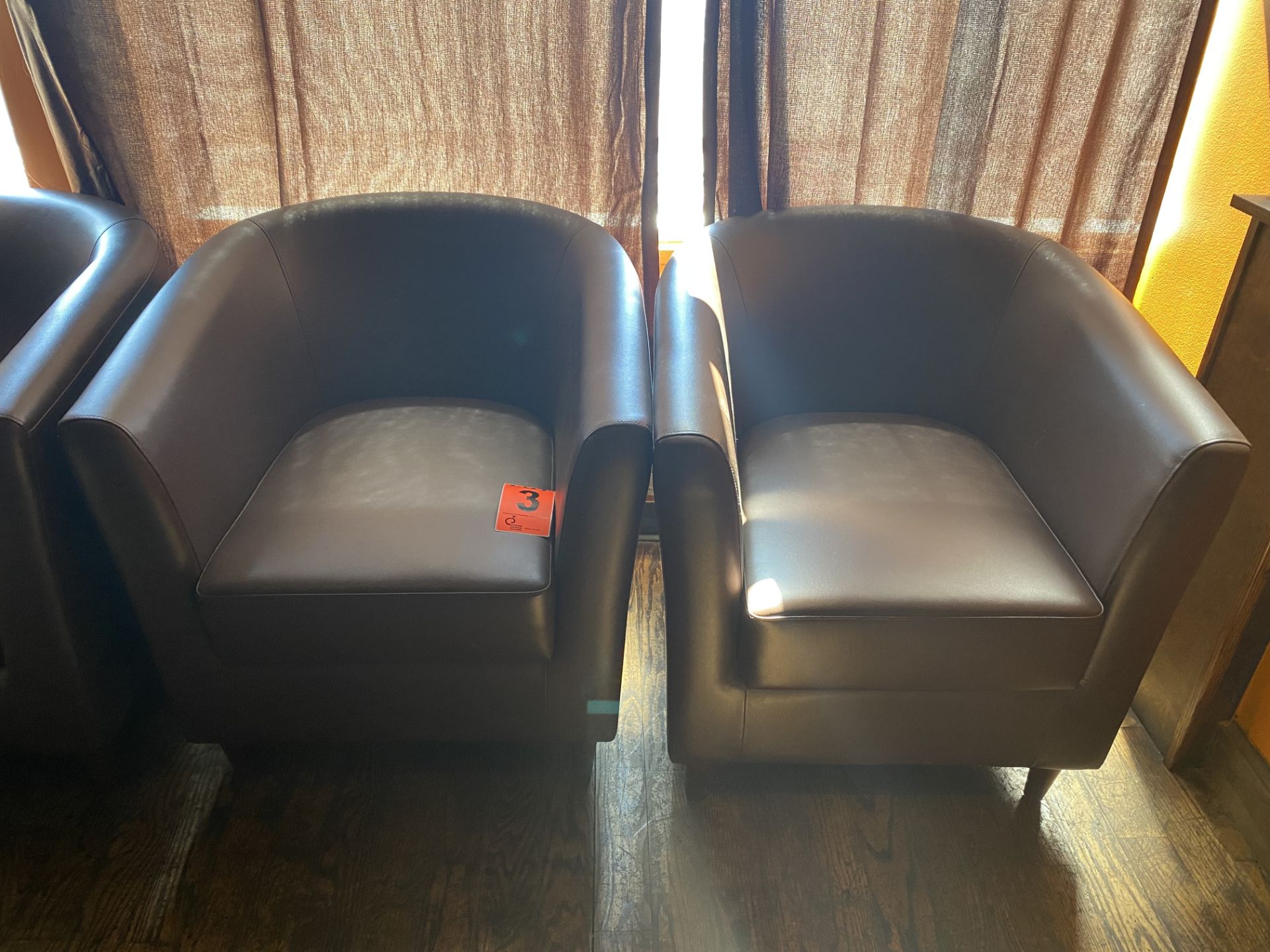 Genuine leather armchairs