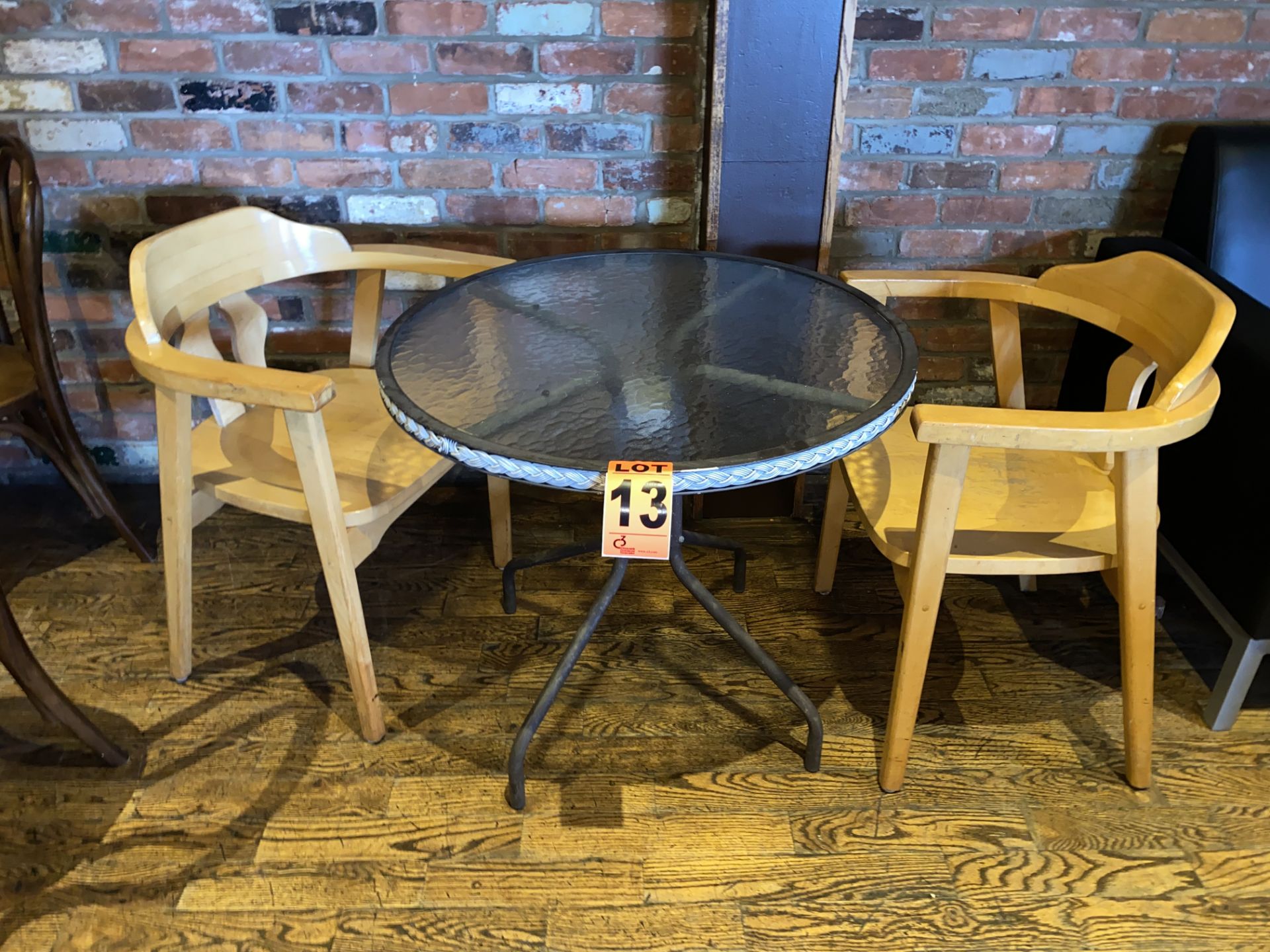 (2) Chairs and (1) Round Patio Table