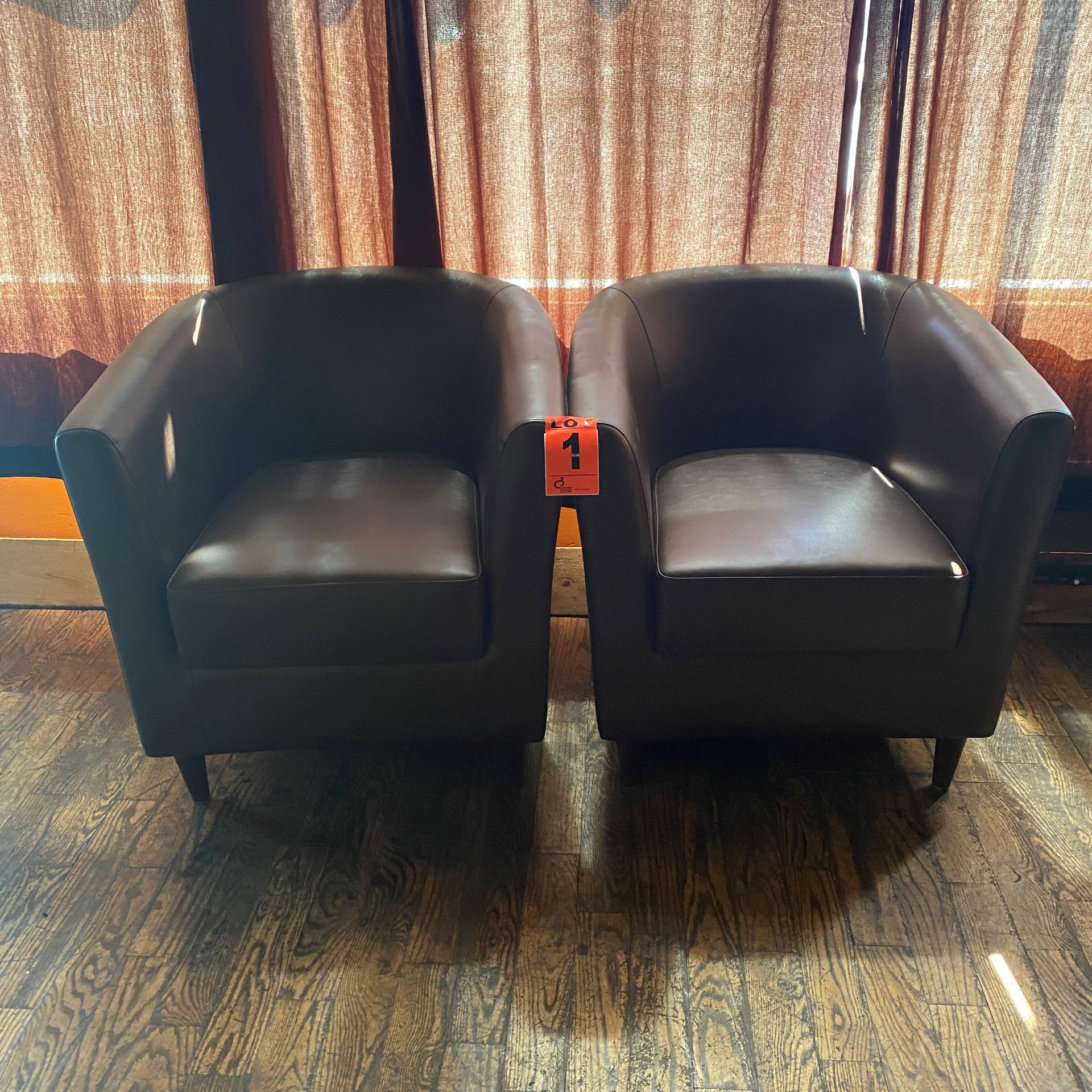 Genuine leather armchairs