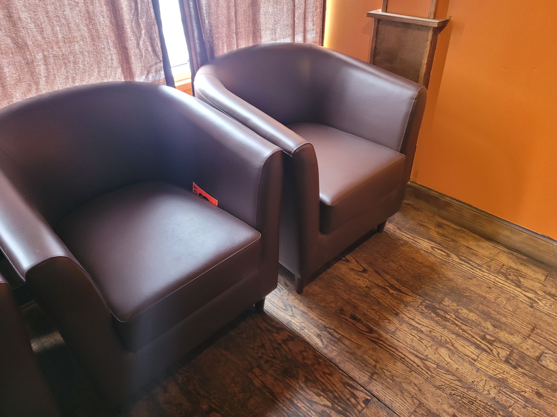 Genuine leather armchairs - Image 3 of 3