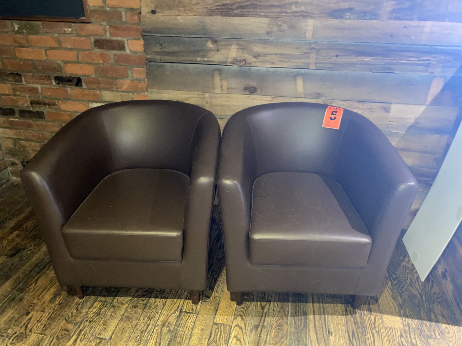 Genuine leather armchairs